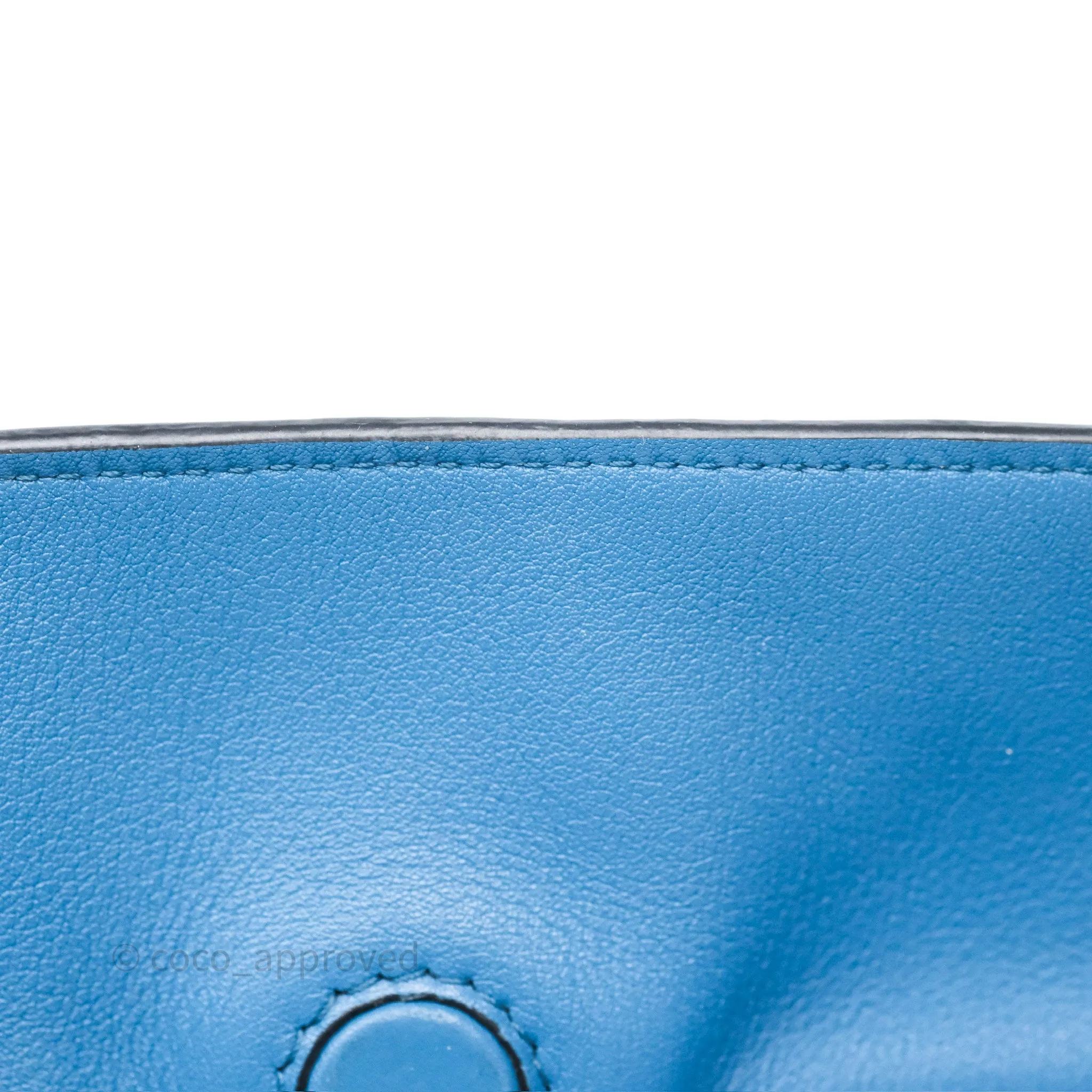 Loewe Mini Flamenco Clutch Nappa Calfskin Teal Blue