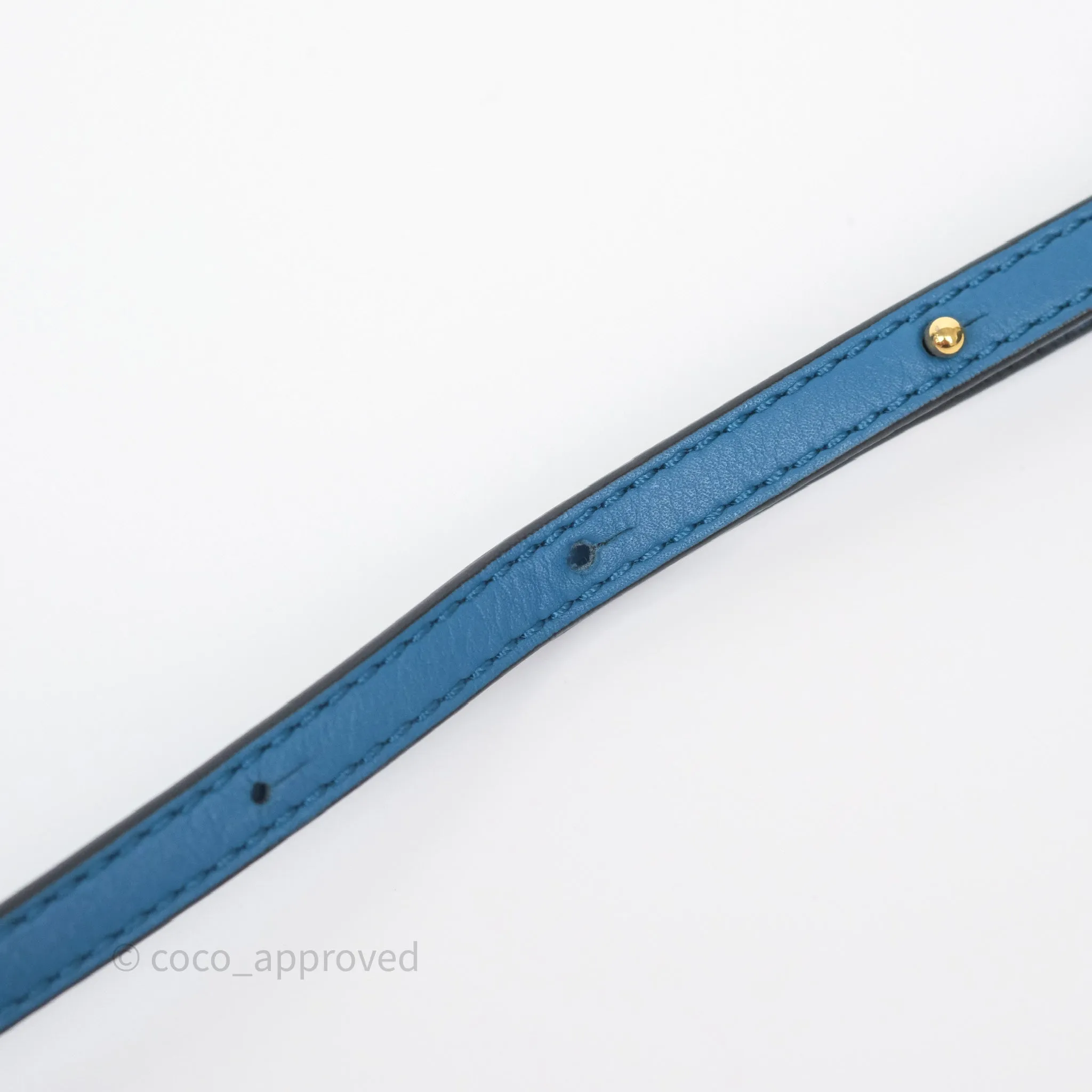 Loewe Mini Flamenco Clutch Nappa Calfskin Teal Blue