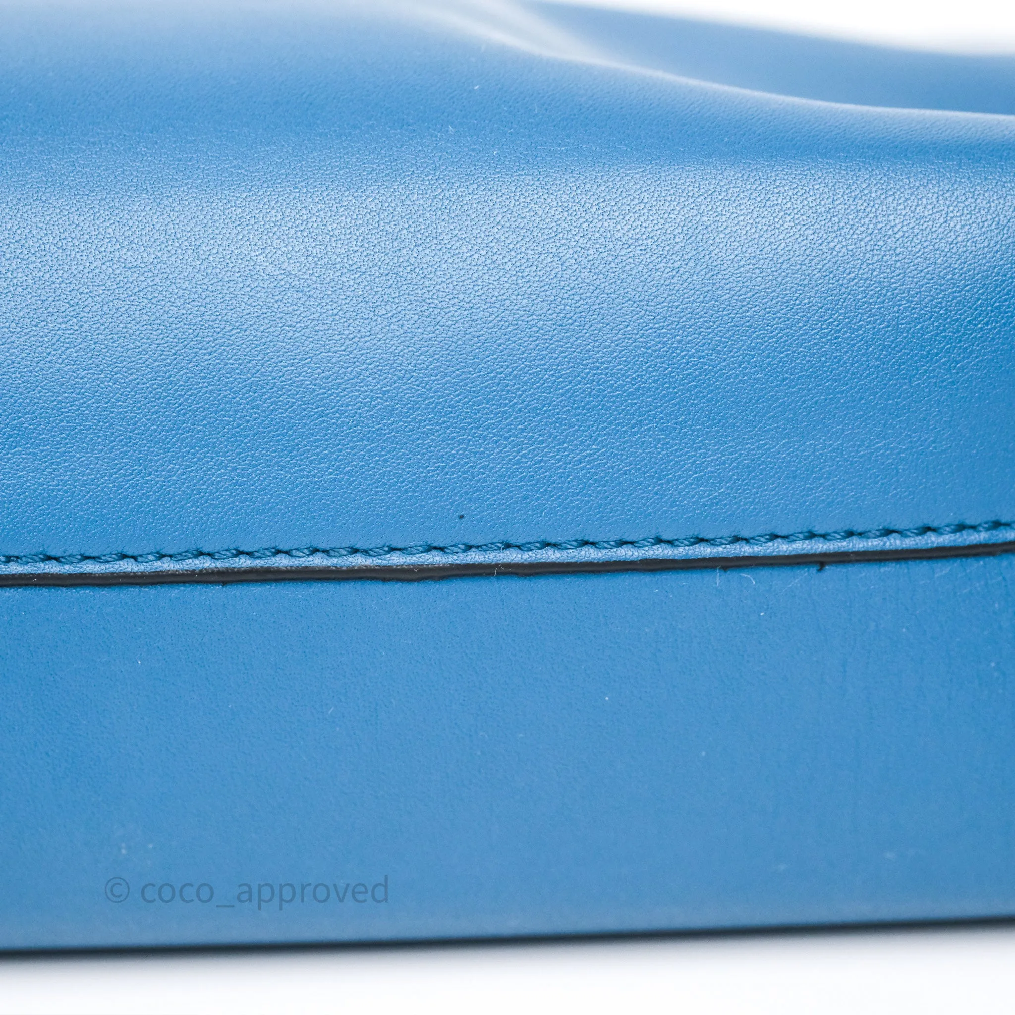 Loewe Mini Flamenco Clutch Nappa Calfskin Teal Blue