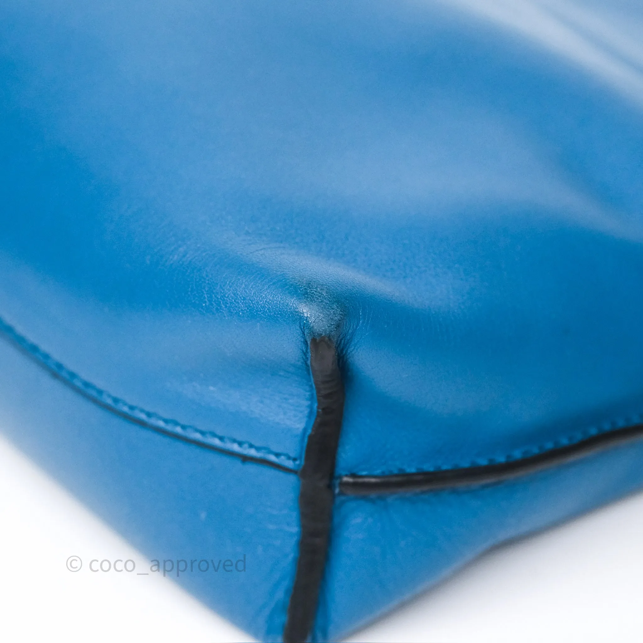 Loewe Mini Flamenco Clutch Nappa Calfskin Teal Blue
