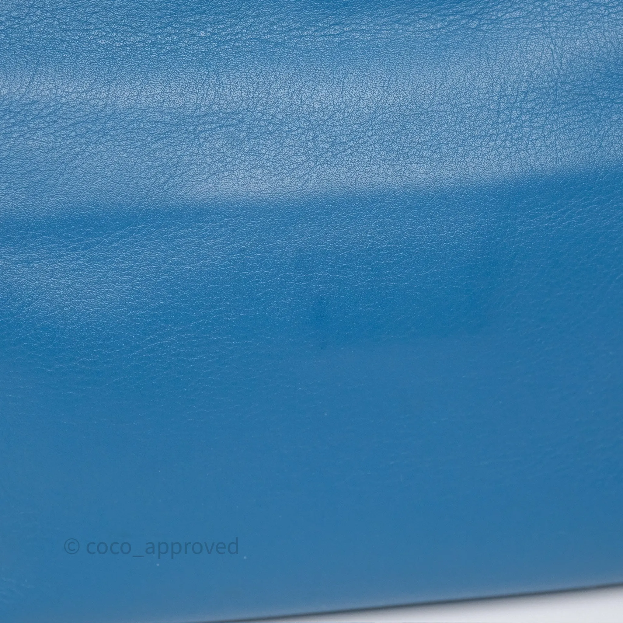 Loewe Mini Flamenco Clutch Nappa Calfskin Teal Blue