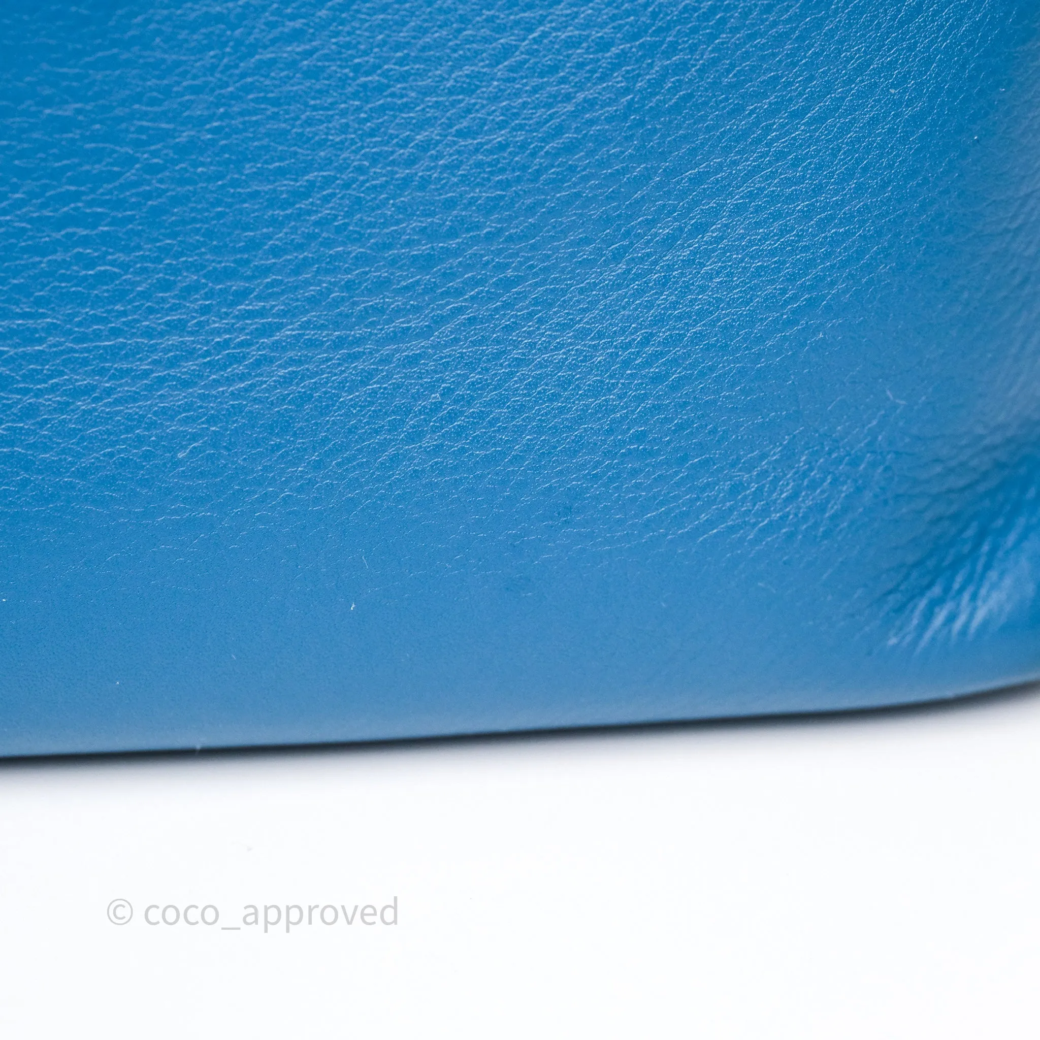 Loewe Mini Flamenco Clutch Nappa Calfskin Teal Blue