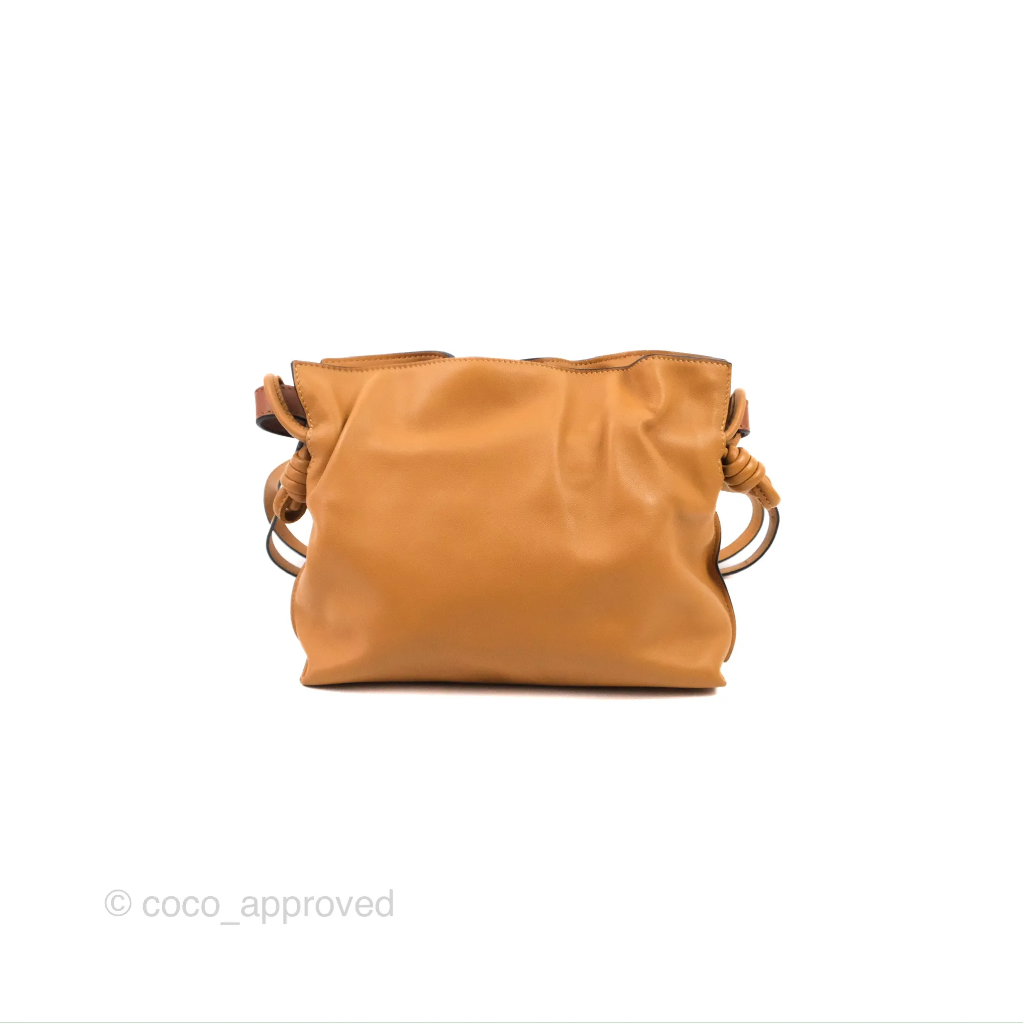 Loewe Mini Flamenco Clutch Warm Desert Nappa Calfskin with Braided Short Strap