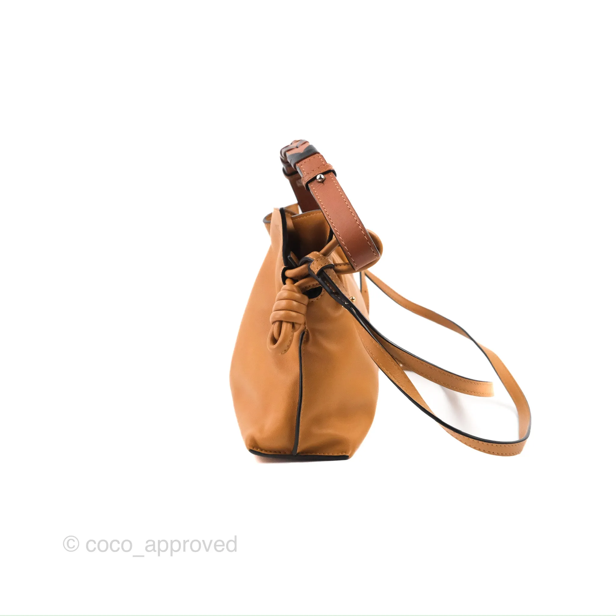 Loewe Mini Flamenco Clutch Warm Desert Nappa Calfskin with Braided Short Strap