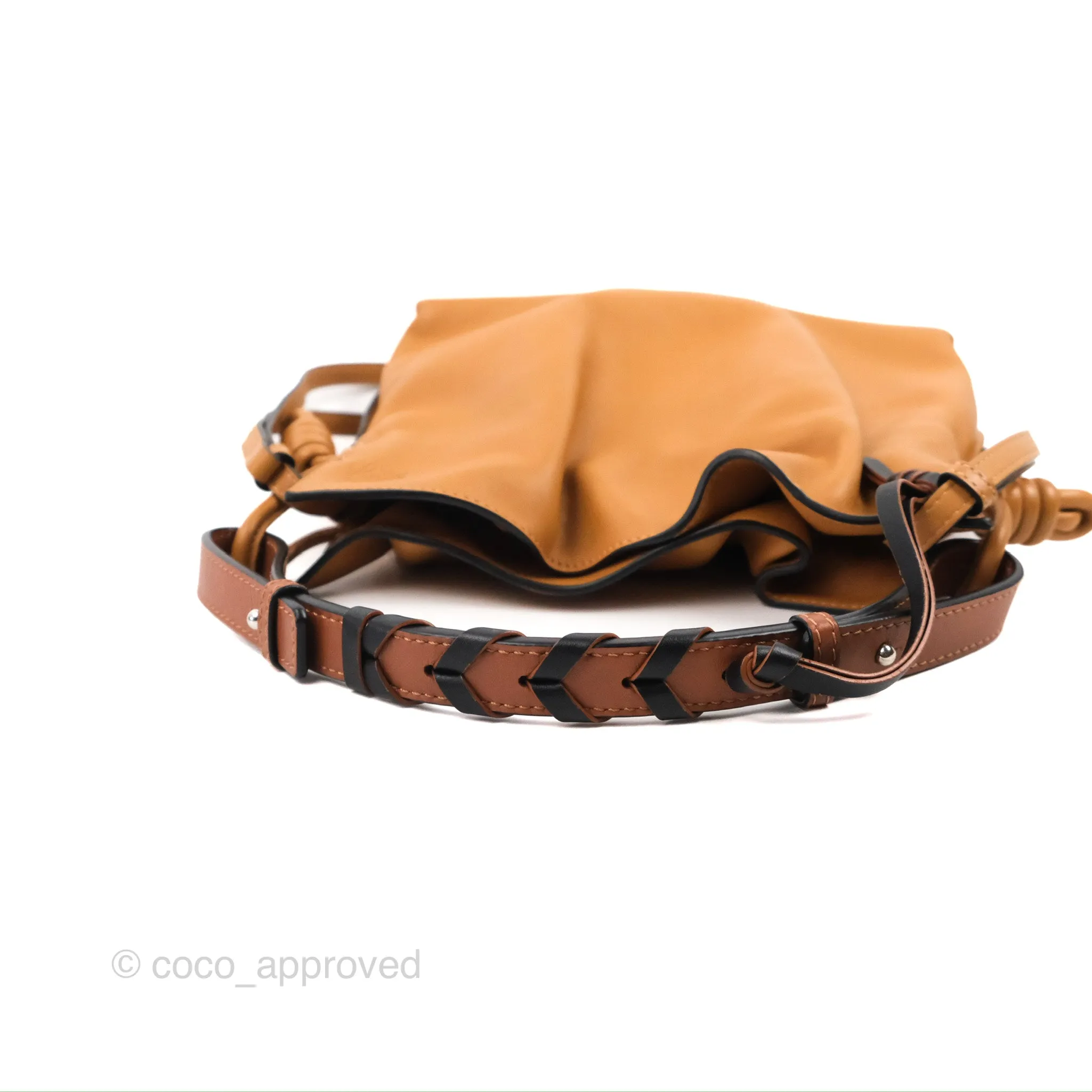 Loewe Mini Flamenco Clutch Warm Desert Nappa Calfskin with Braided Short Strap