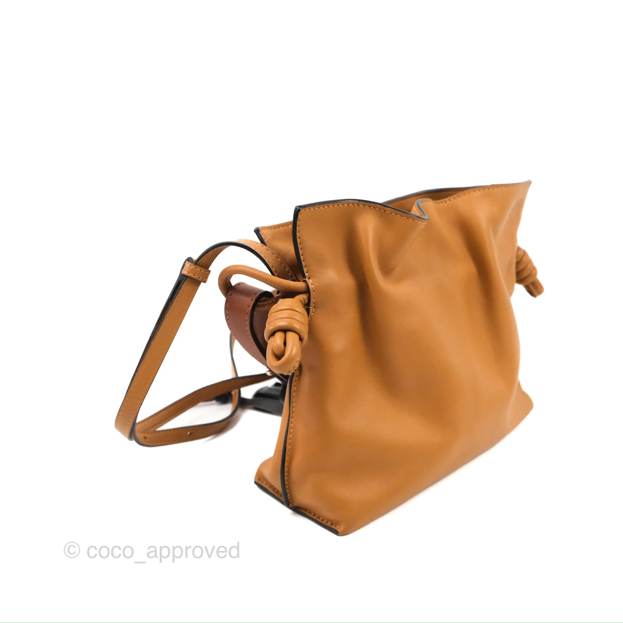 Loewe Mini Flamenco Clutch Warm Desert Nappa Calfskin with Braided Short Strap