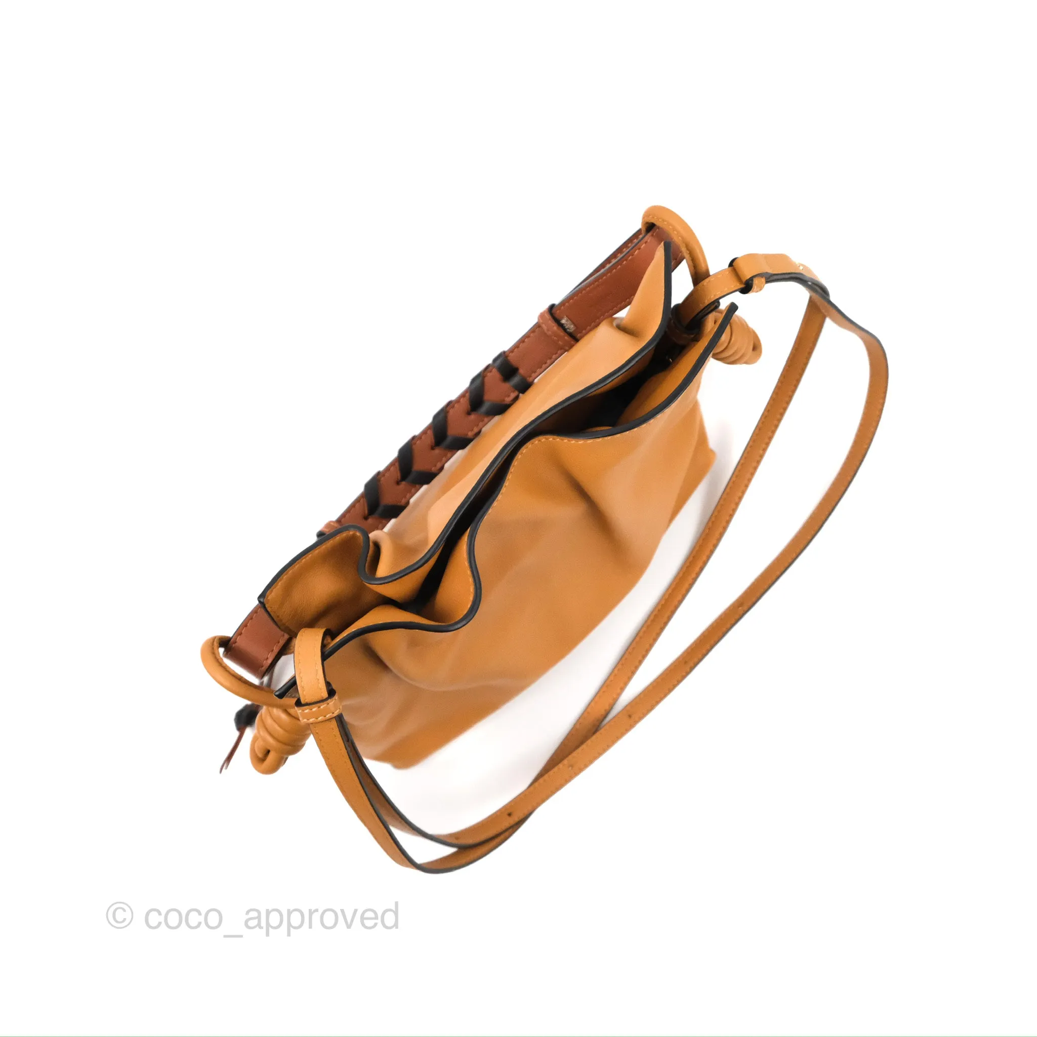 Loewe Mini Flamenco Clutch Warm Desert Nappa Calfskin with Braided Short Strap