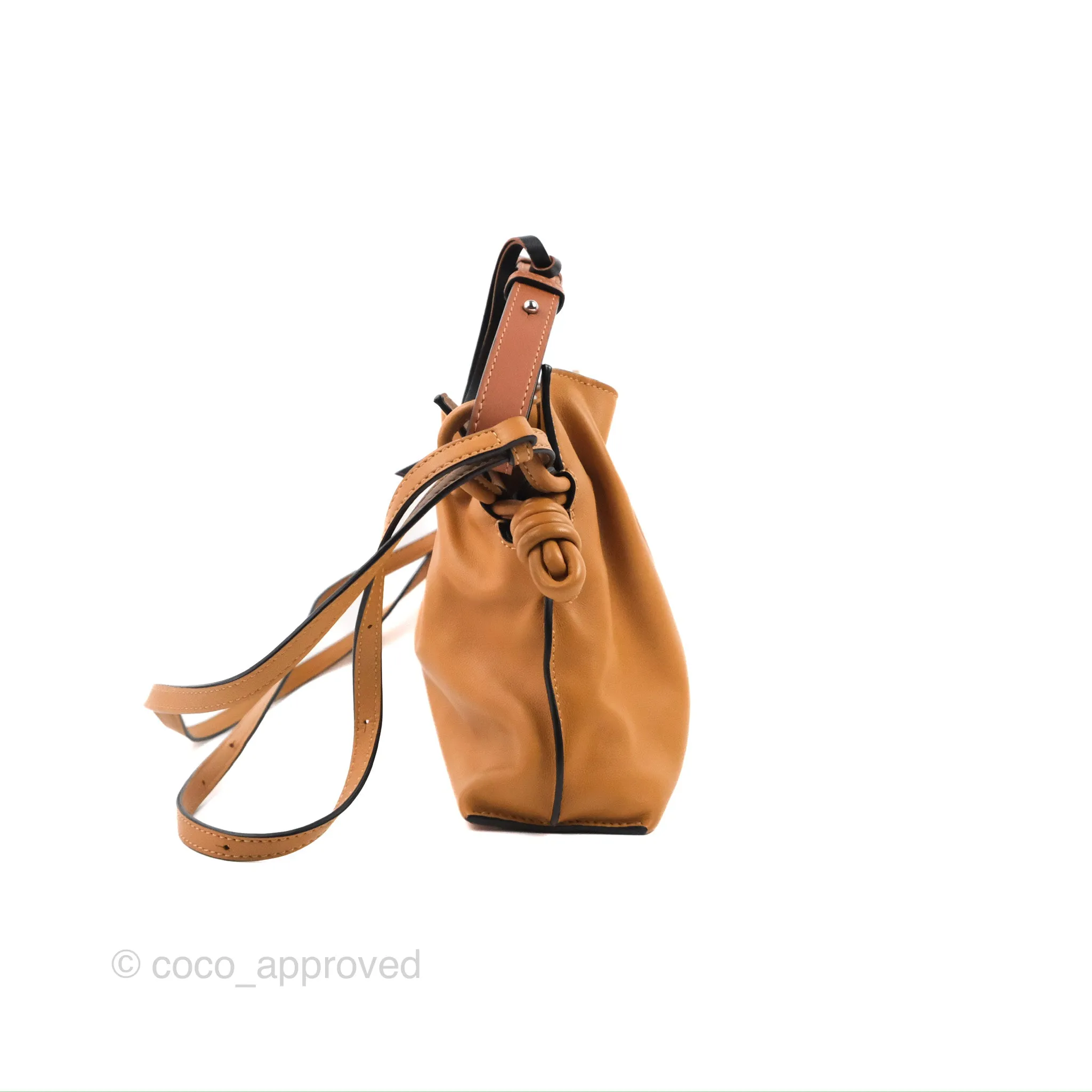 Loewe Mini Flamenco Clutch Warm Desert Nappa Calfskin with Braided Short Strap