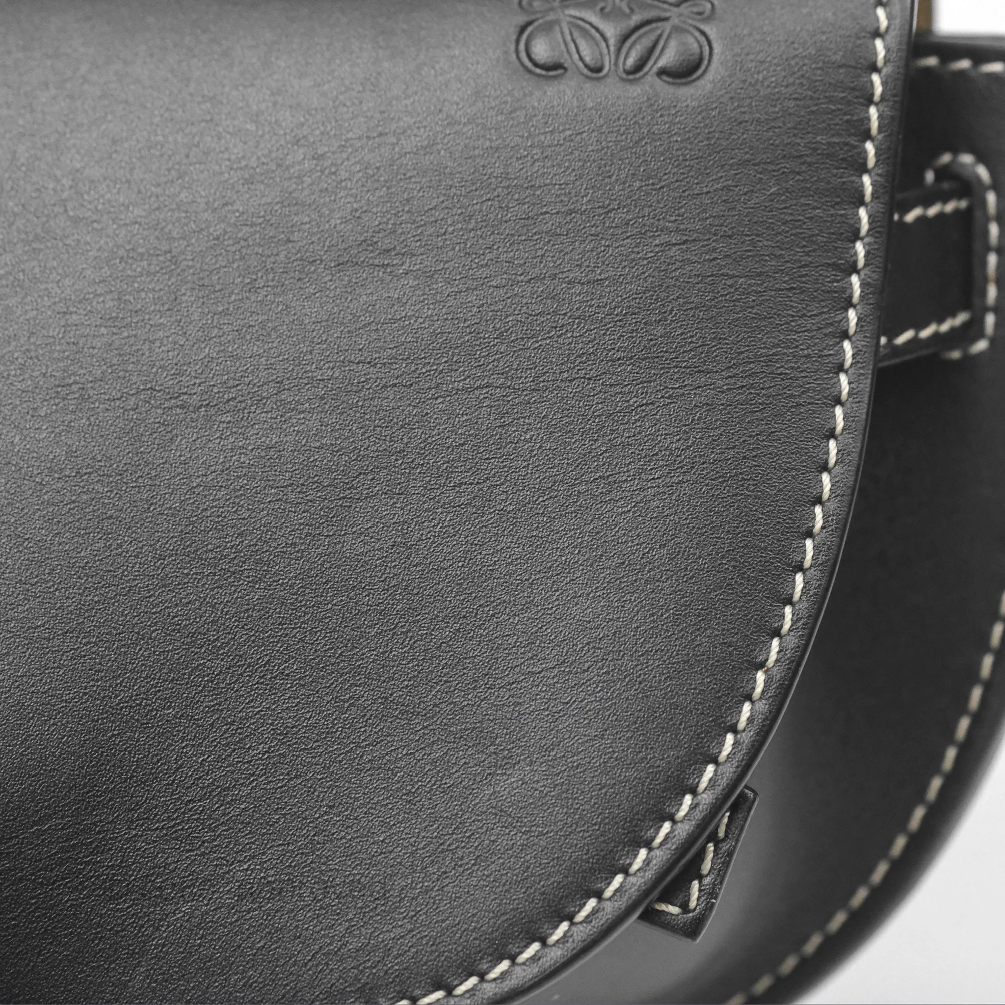 Loewe Mini Gate Belt Bag in Soft Calfskin Black