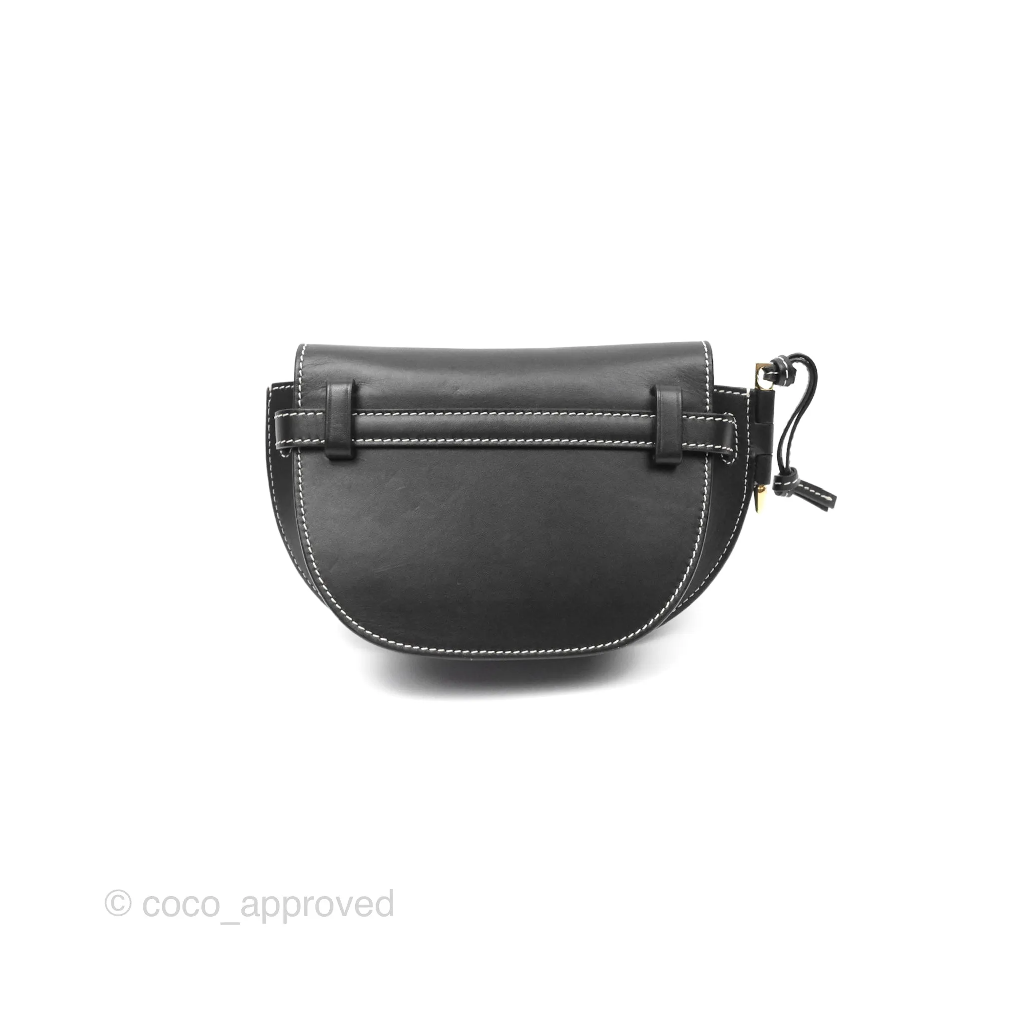 Loewe Mini Gate Belt Bag in Soft Calfskin Black