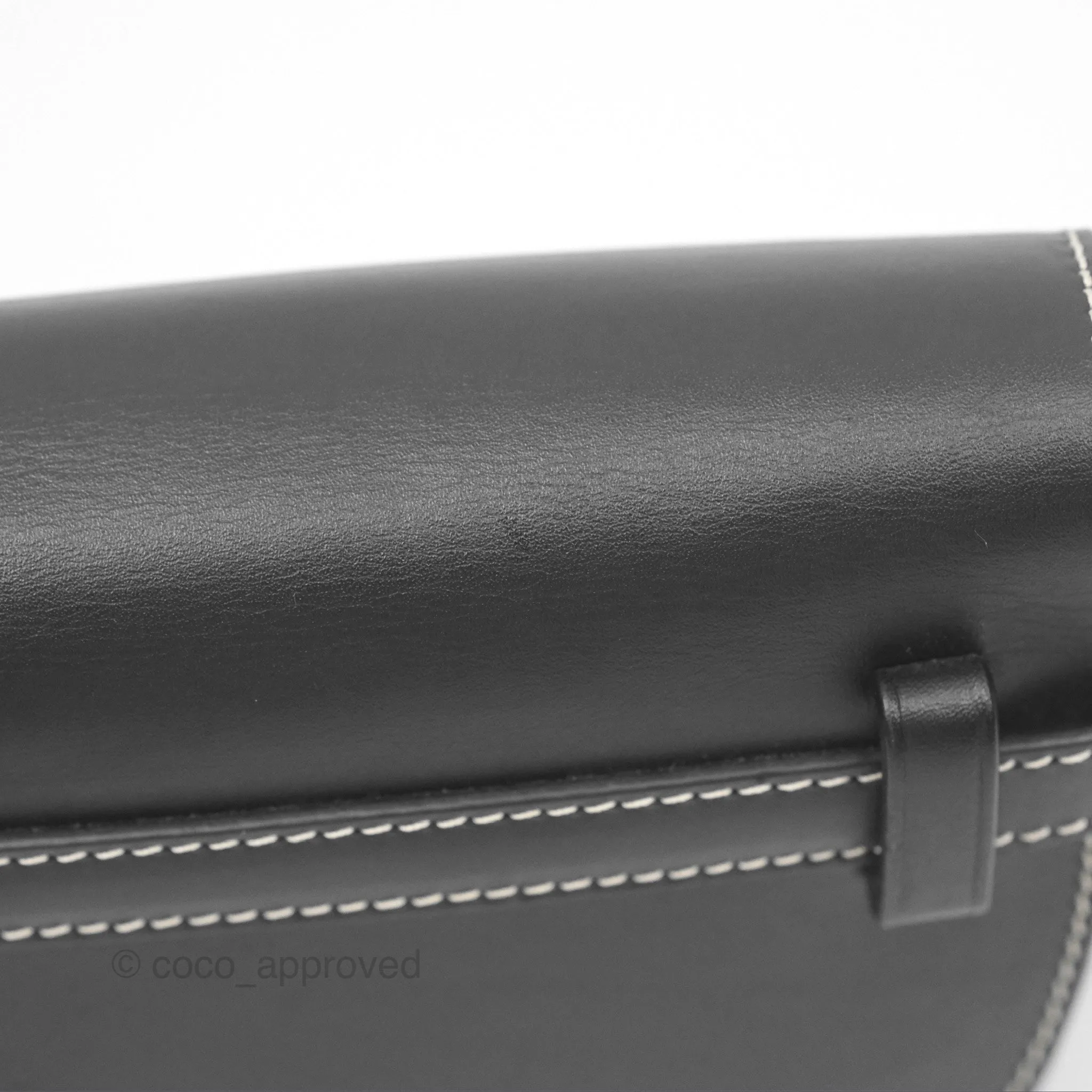 Loewe Mini Gate Belt Bag in Soft Calfskin Black