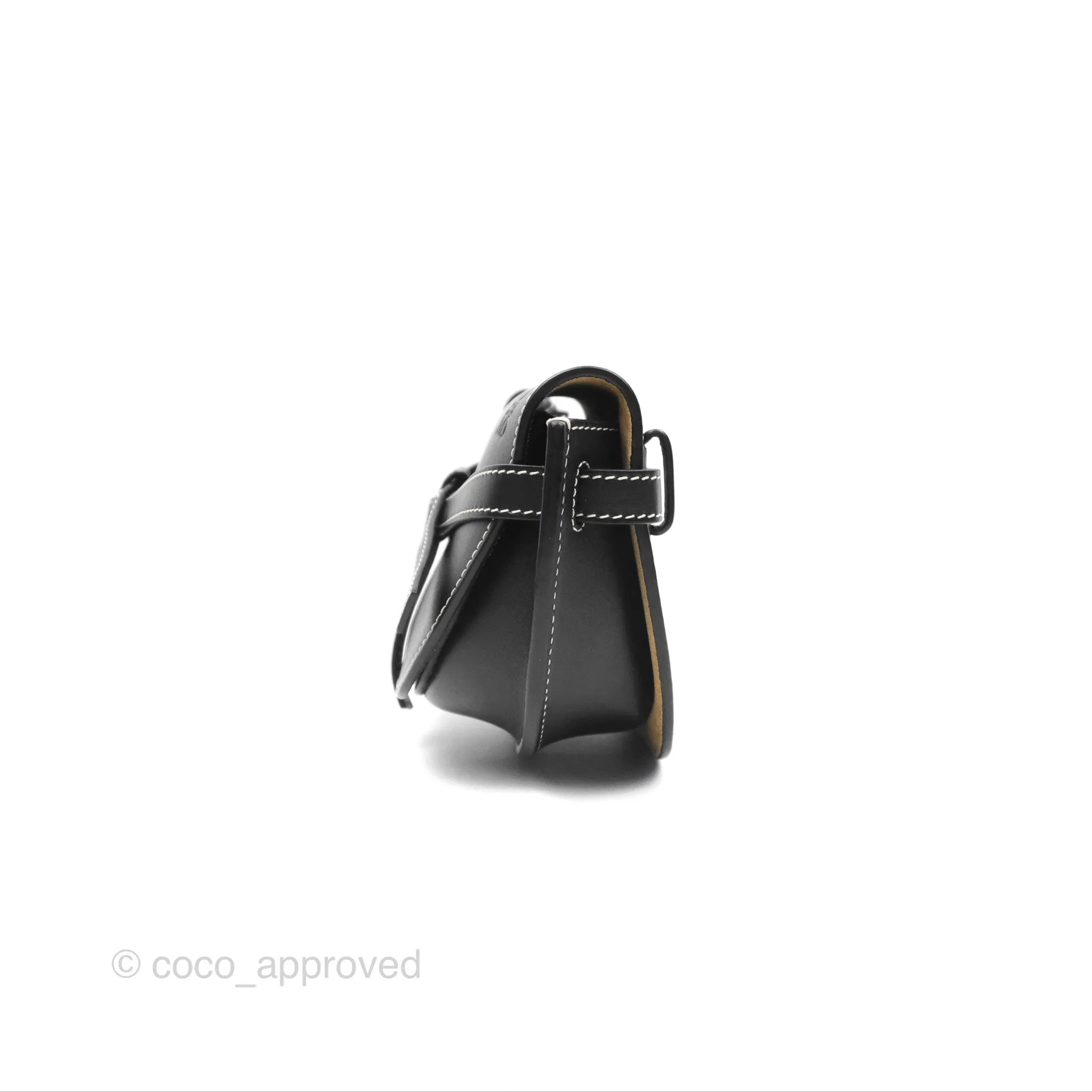 Loewe Mini Gate Belt Bag in Soft Calfskin Black