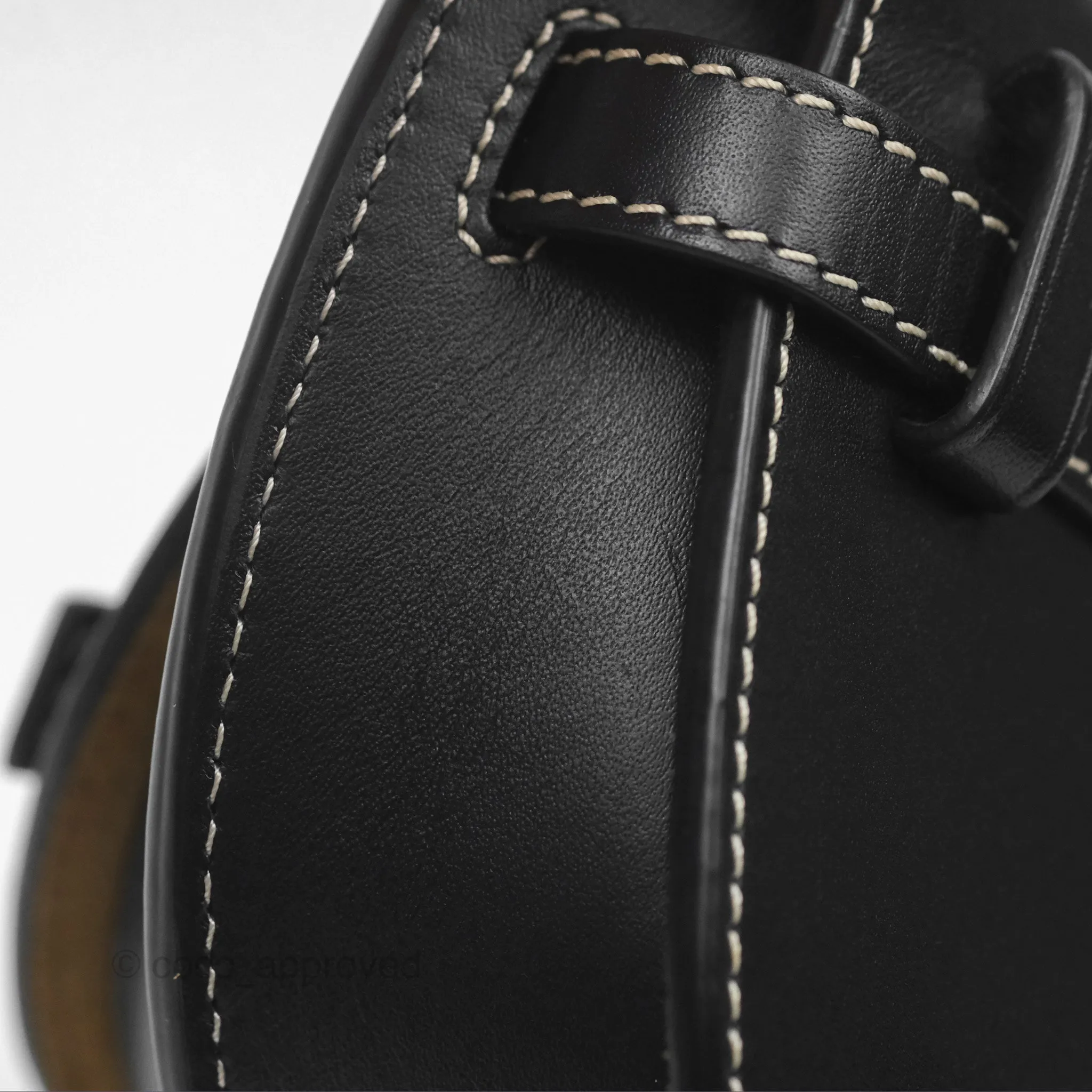 Loewe Mini Gate Belt Bag in Soft Calfskin Black