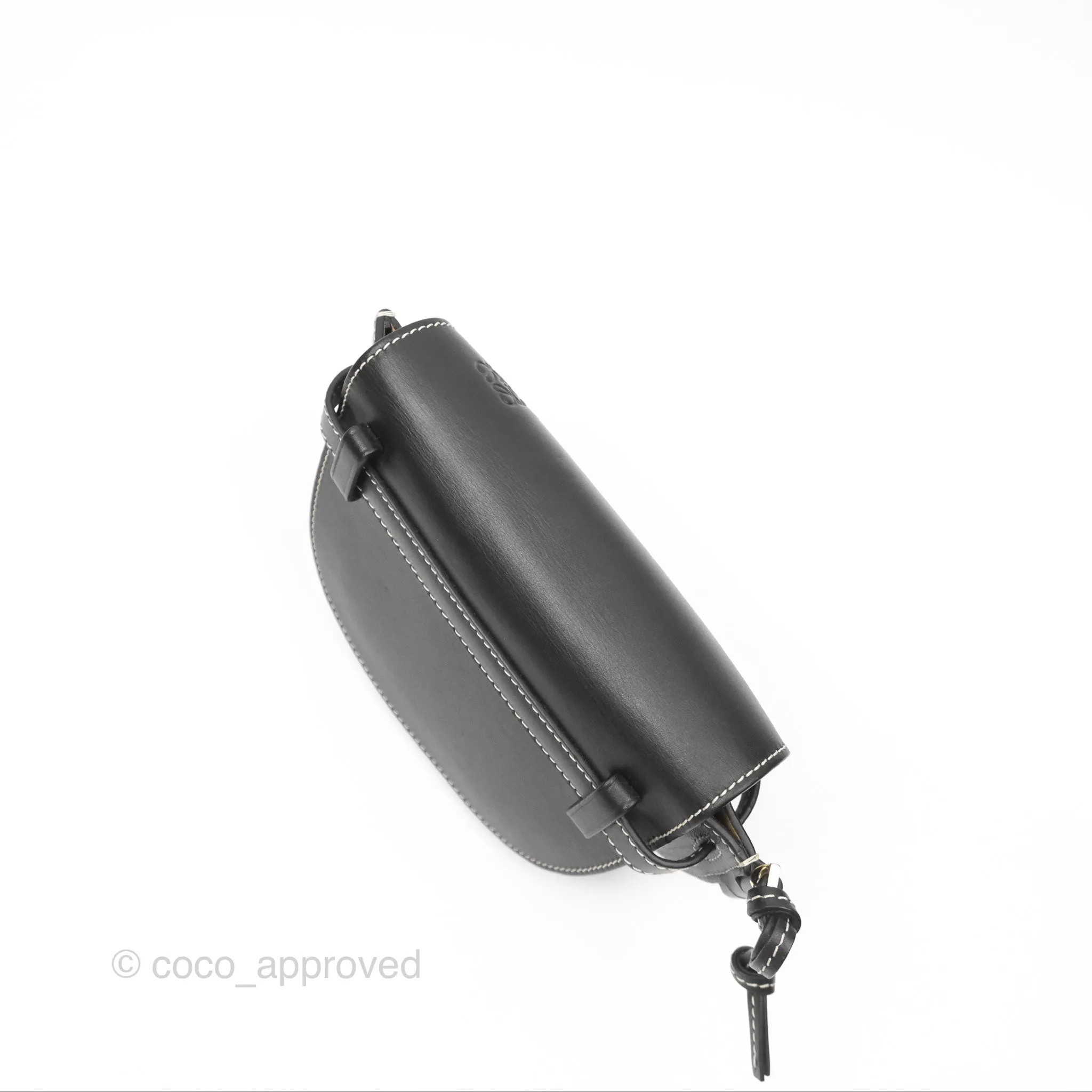 Loewe Mini Gate Belt Bag in Soft Calfskin Black