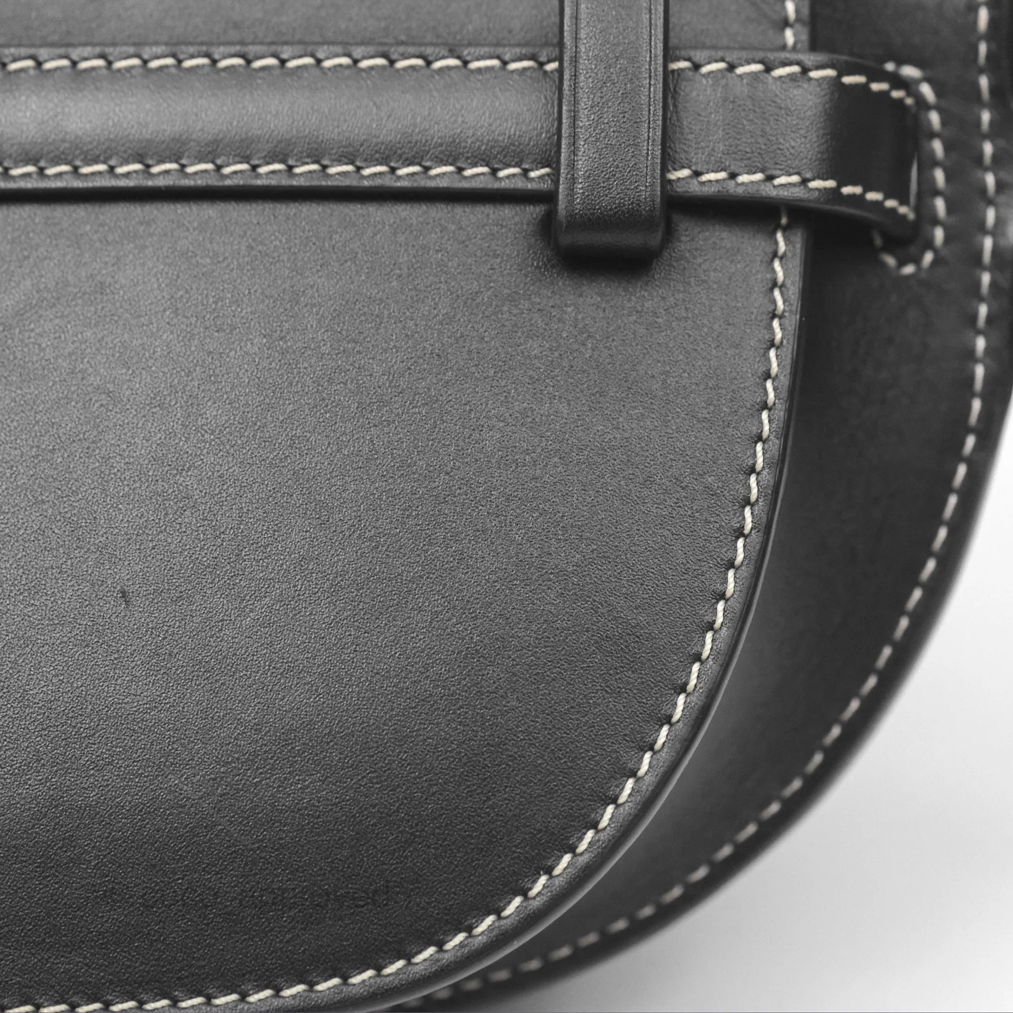 Loewe Mini Gate Belt Bag in Soft Calfskin Black