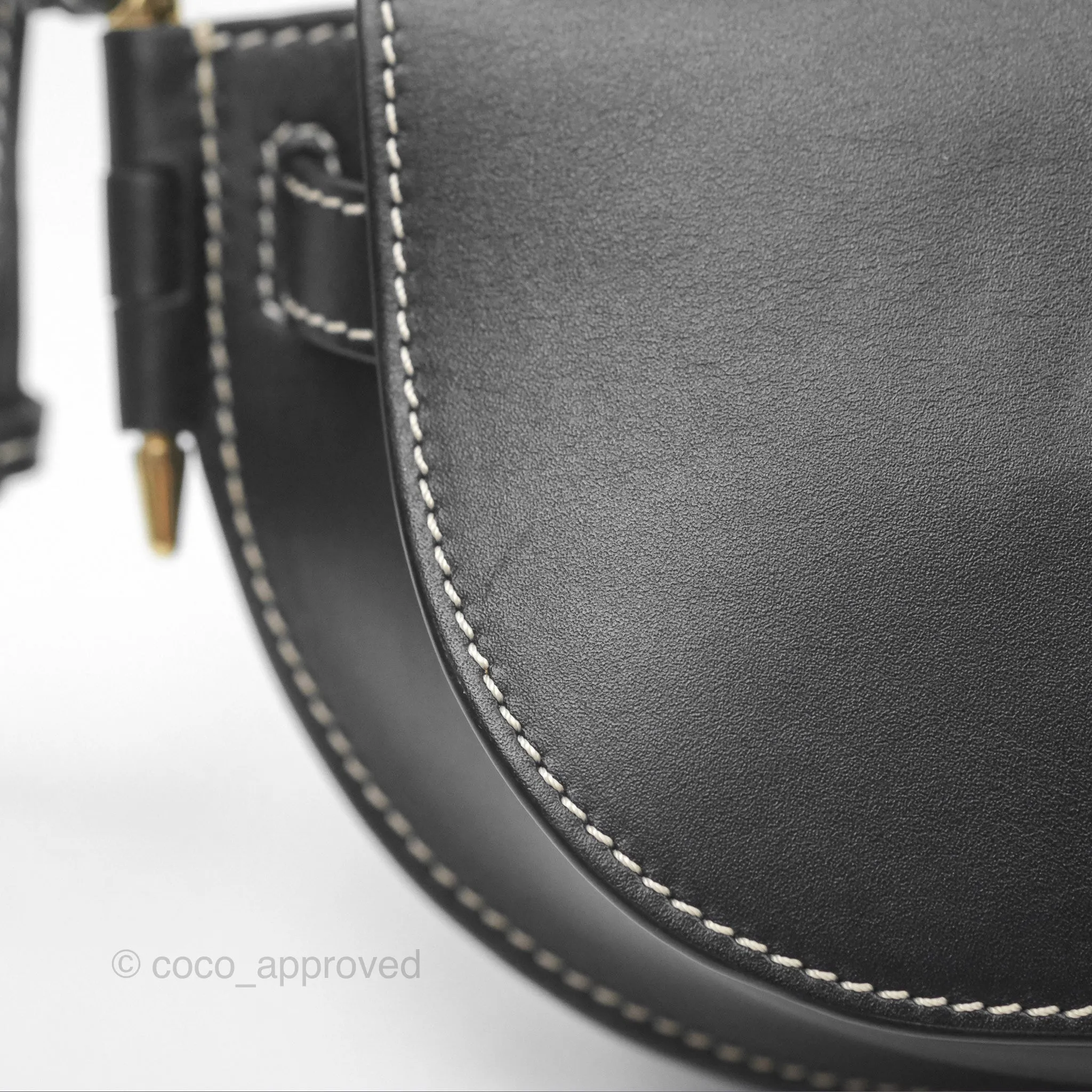 Loewe Mini Gate Belt Bag in Soft Calfskin Black