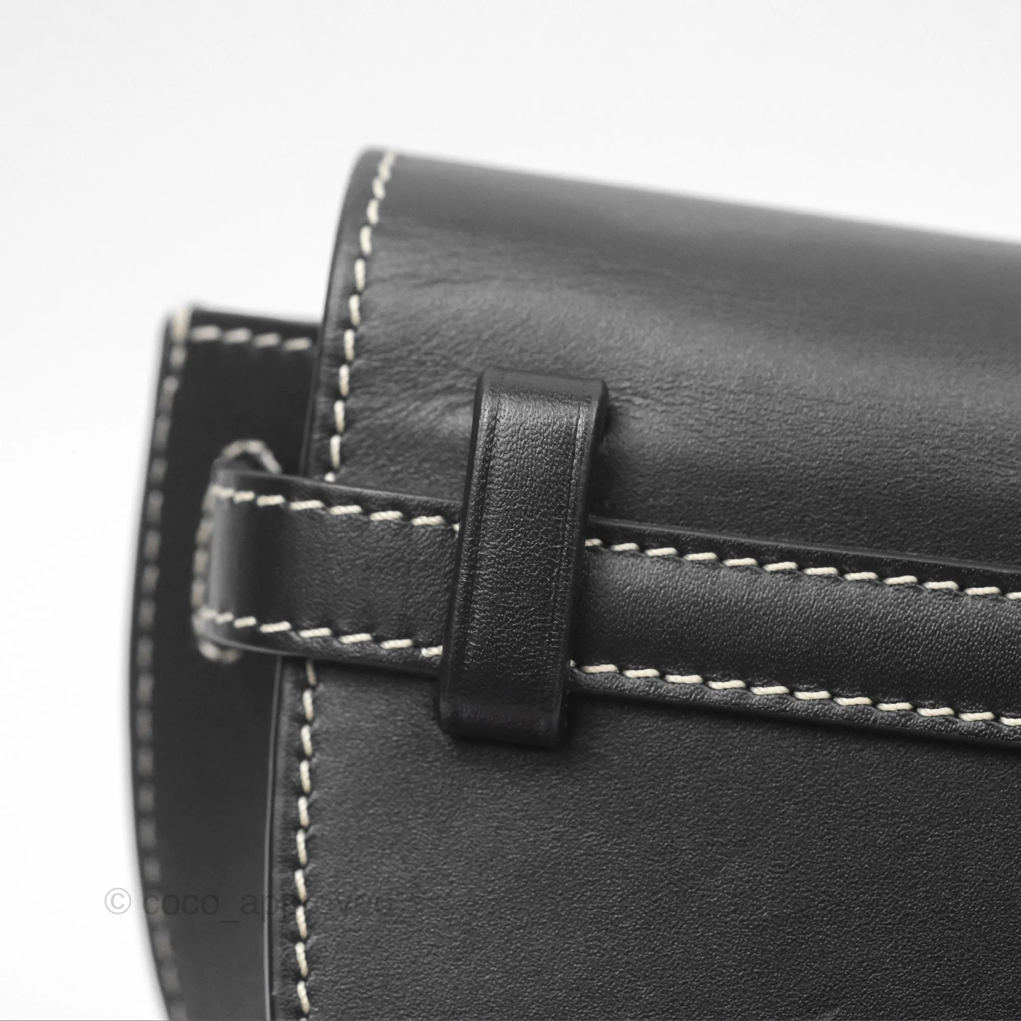 Loewe Mini Gate Belt Bag in Soft Calfskin Black