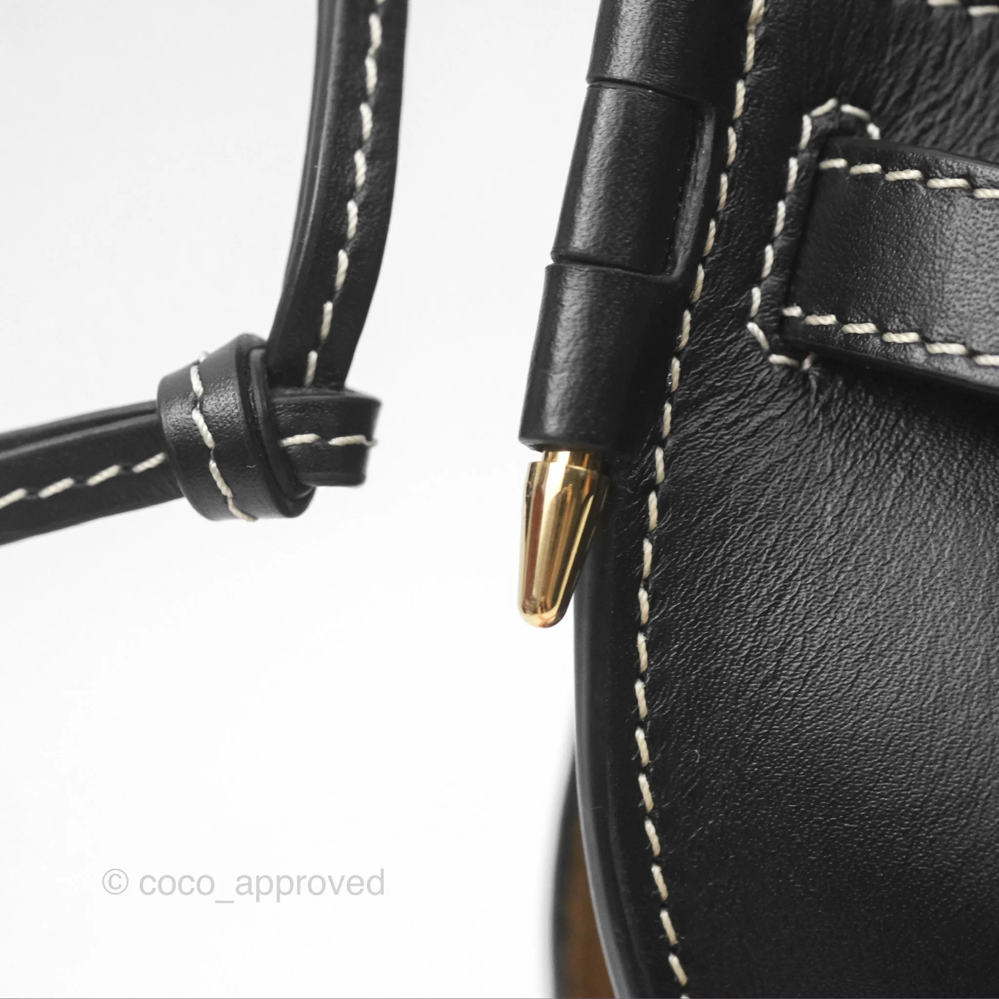 Loewe Mini Gate Belt Bag in Soft Calfskin Black