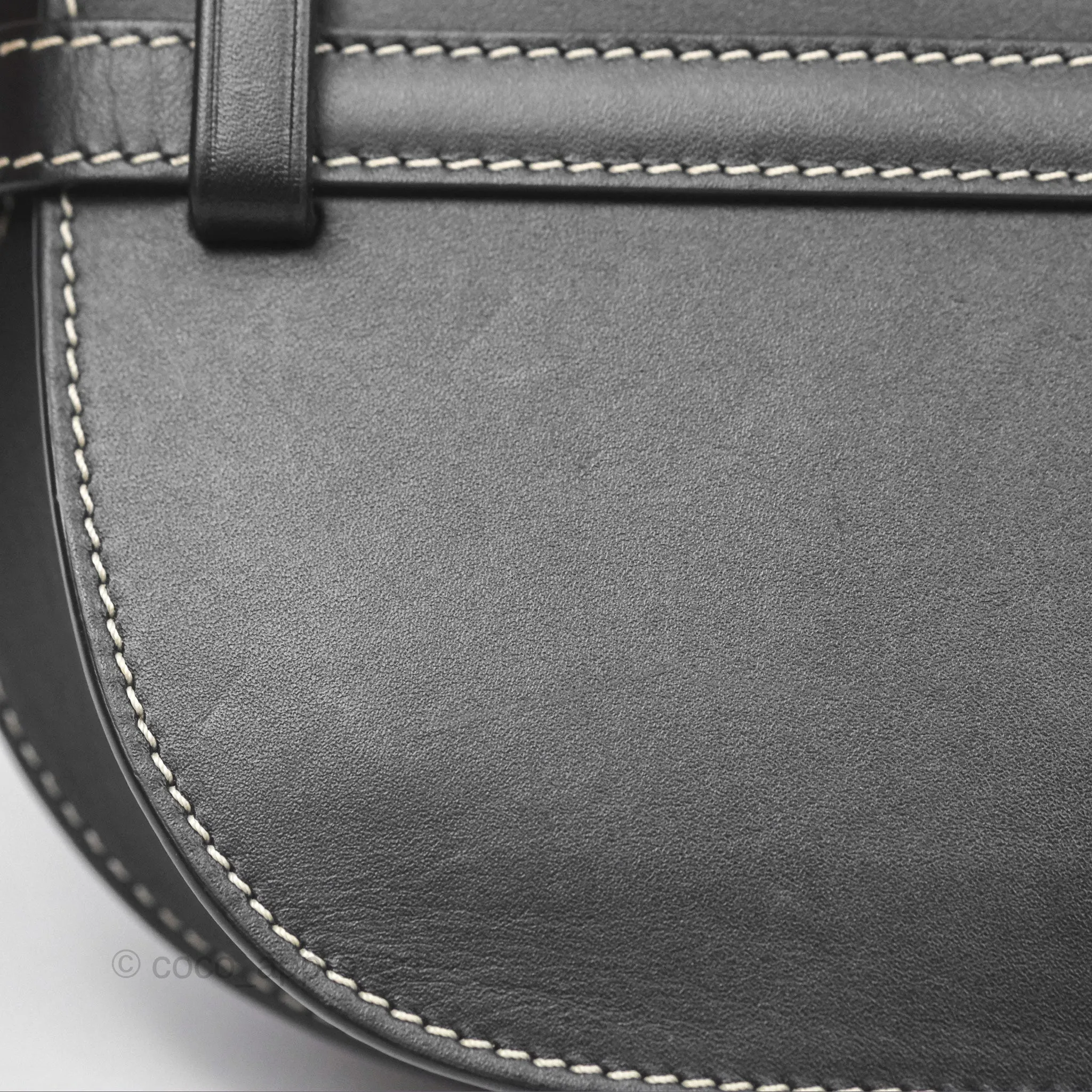 Loewe Mini Gate Belt Bag in Soft Calfskin Black