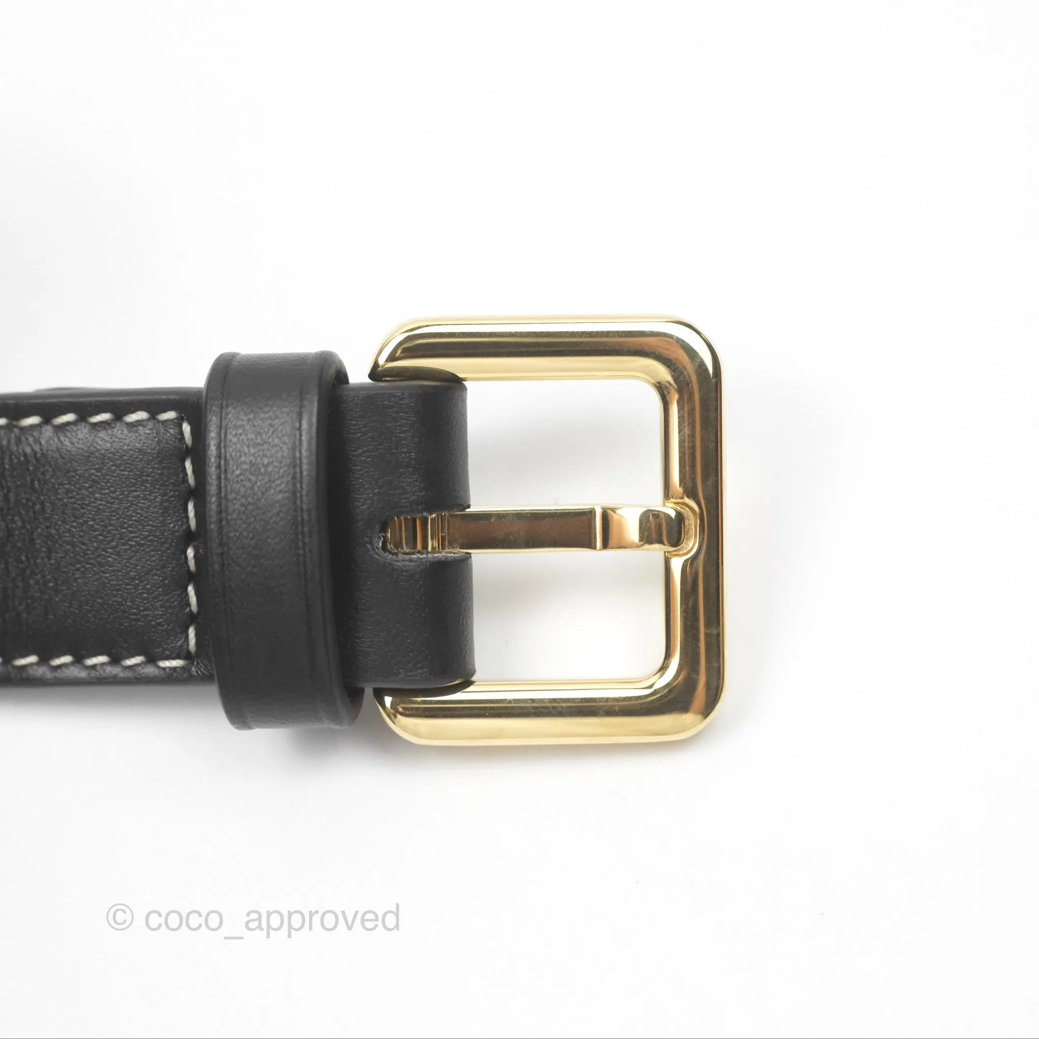 Loewe Mini Gate Belt Bag in Soft Calfskin Black
