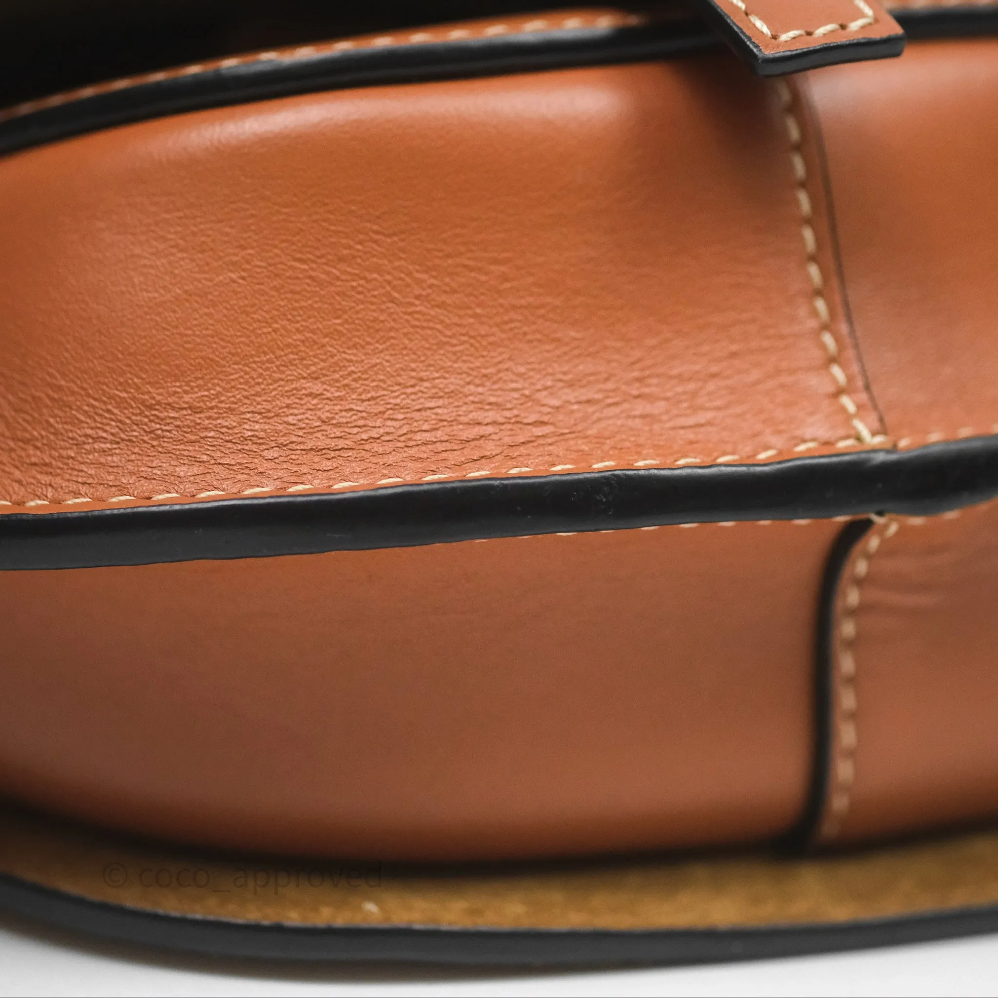 Loewe Mini Gate Belt Bag in Soft Calfskin Brown