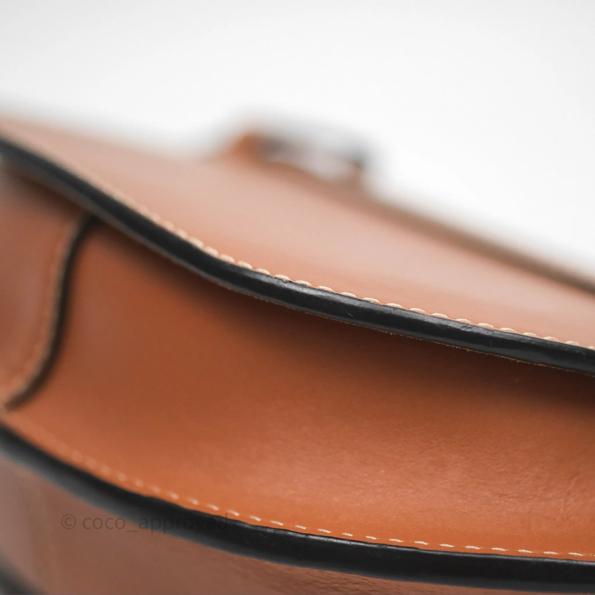 Loewe Mini Gate Belt Bag in Soft Calfskin Brown