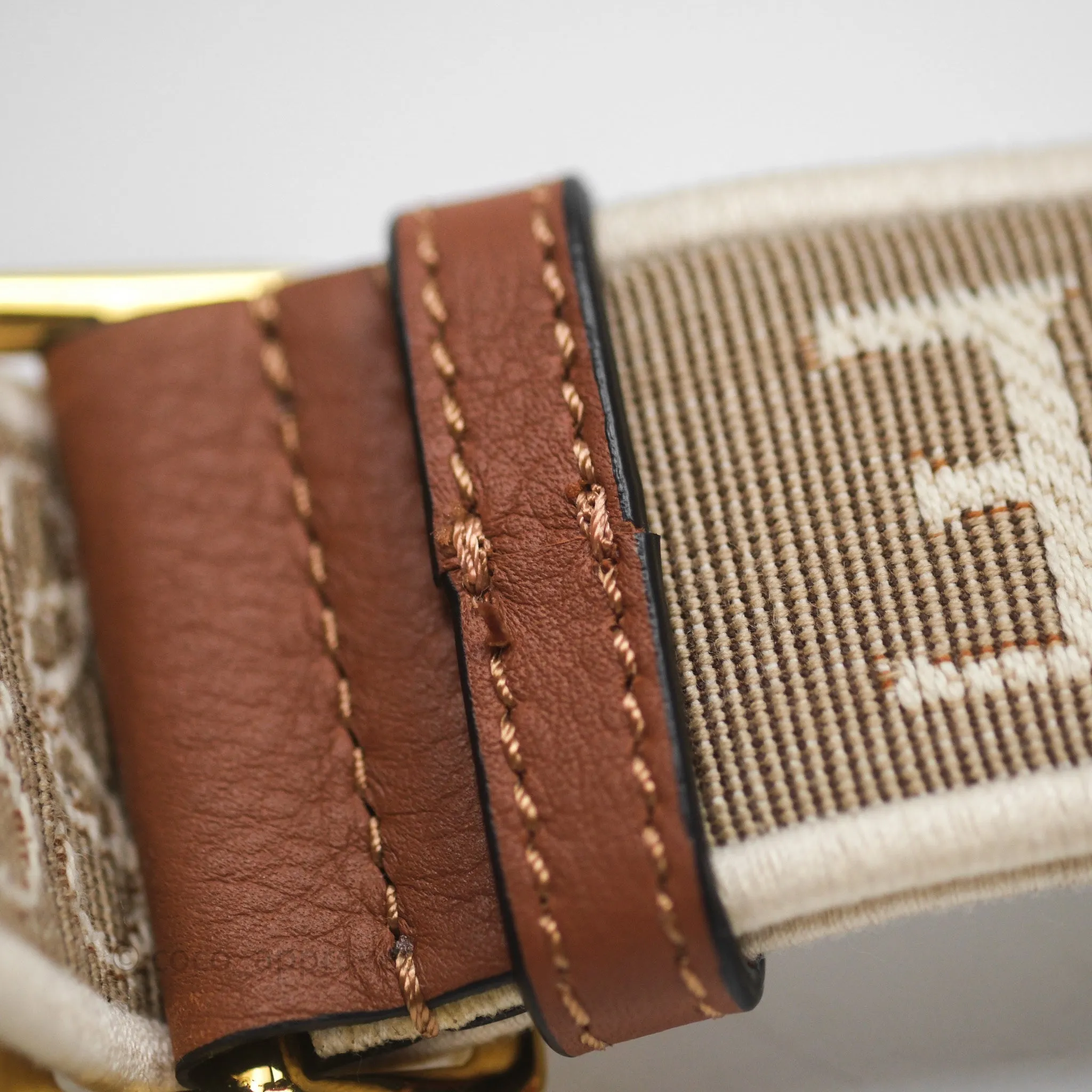 Loewe Mini Gate Belt Bag in Soft Calfskin Brown