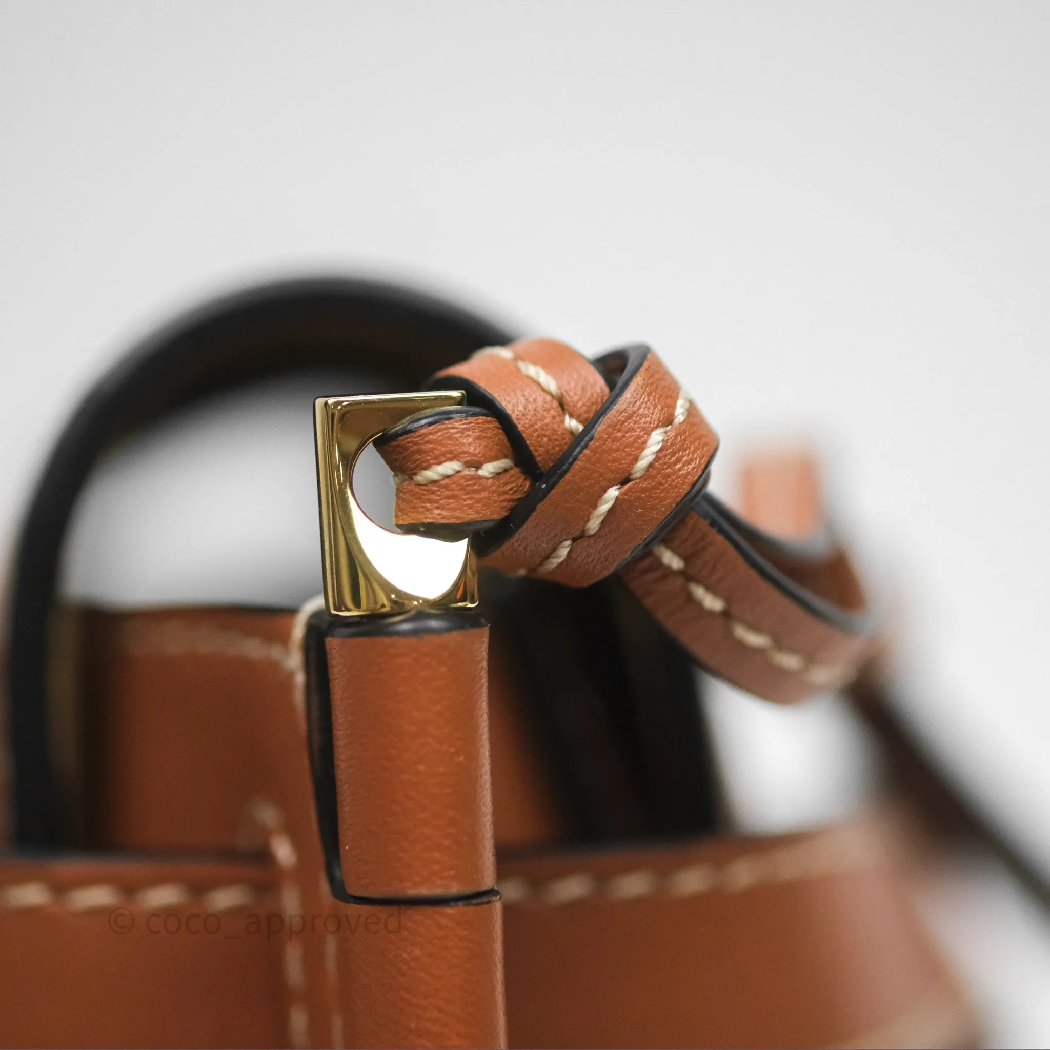 Loewe Mini Gate Belt Bag in Soft Calfskin Brown