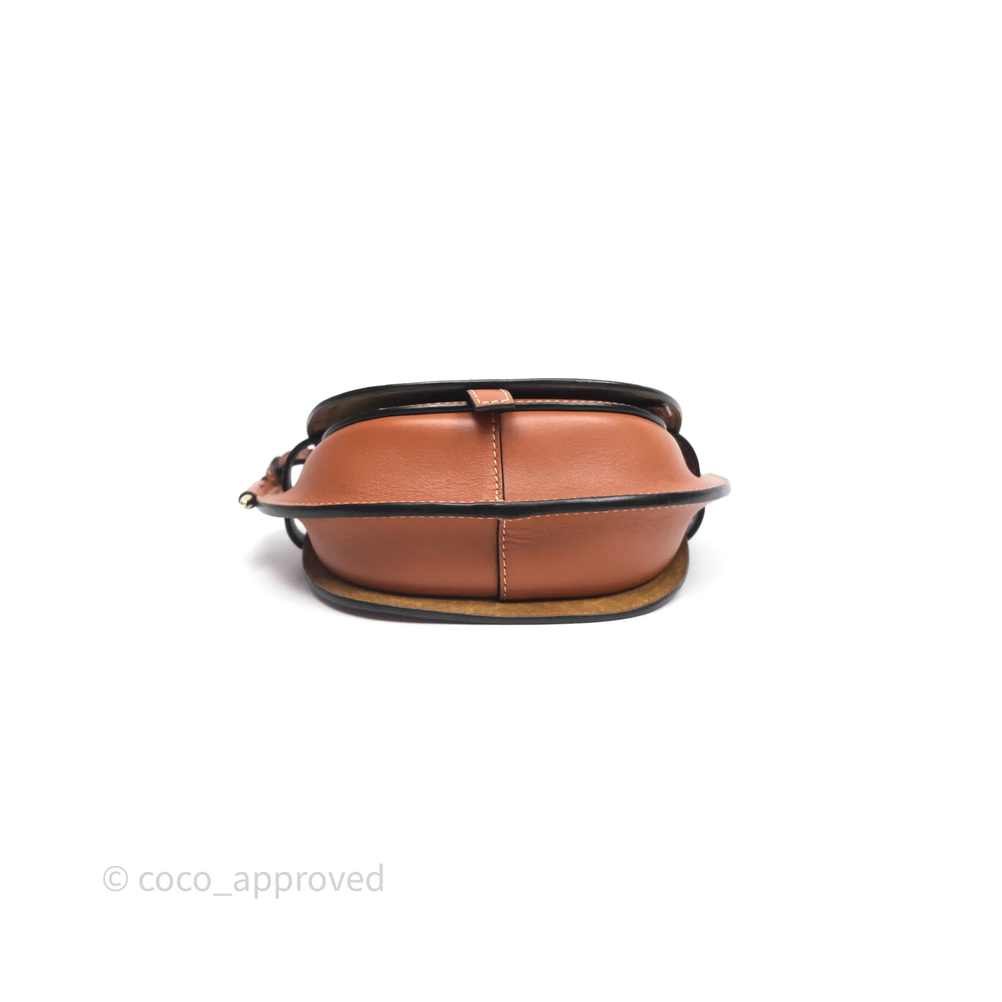 Loewe Mini Gate Belt Bag in Soft Calfskin Brown