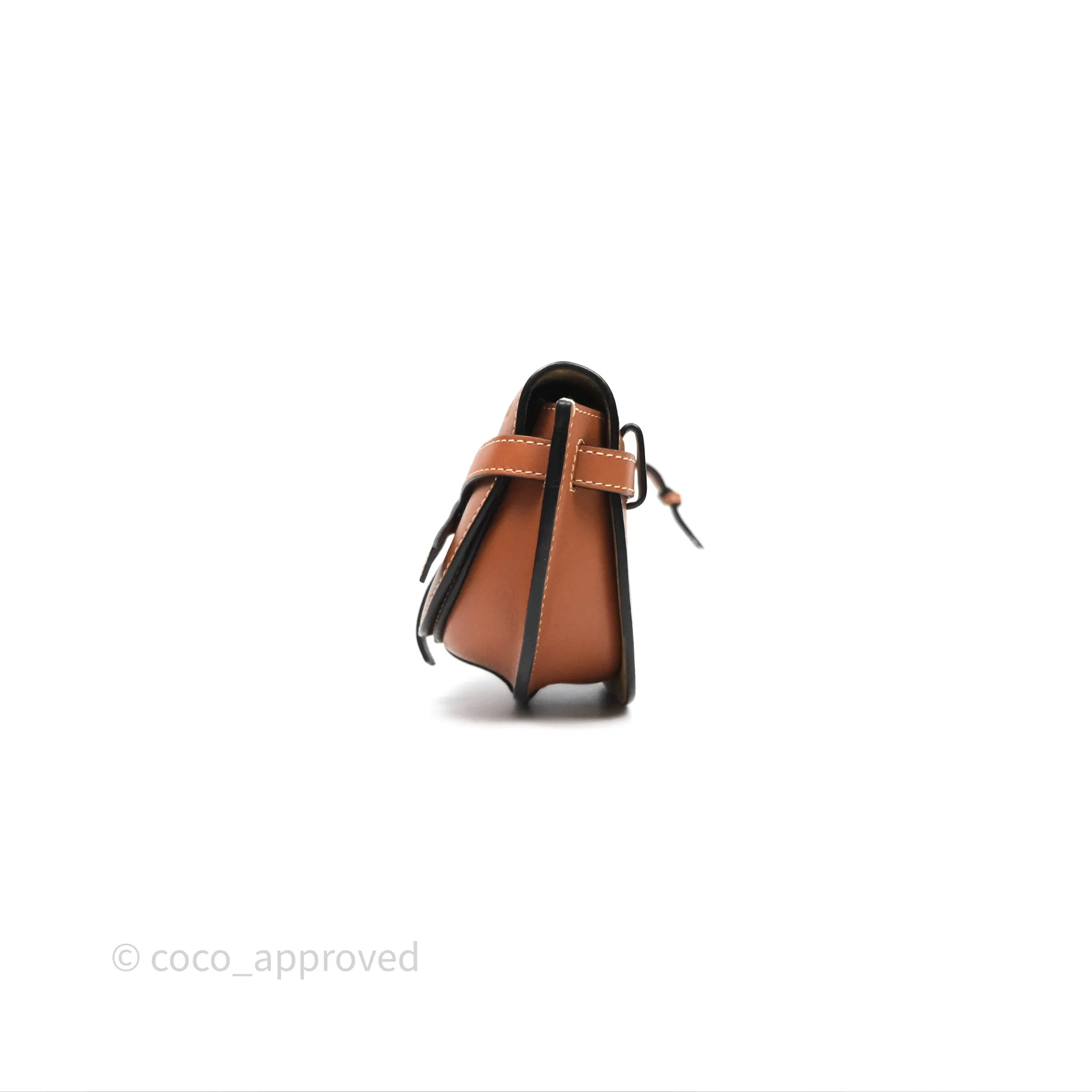 Loewe Mini Gate Belt Bag in Soft Calfskin Brown