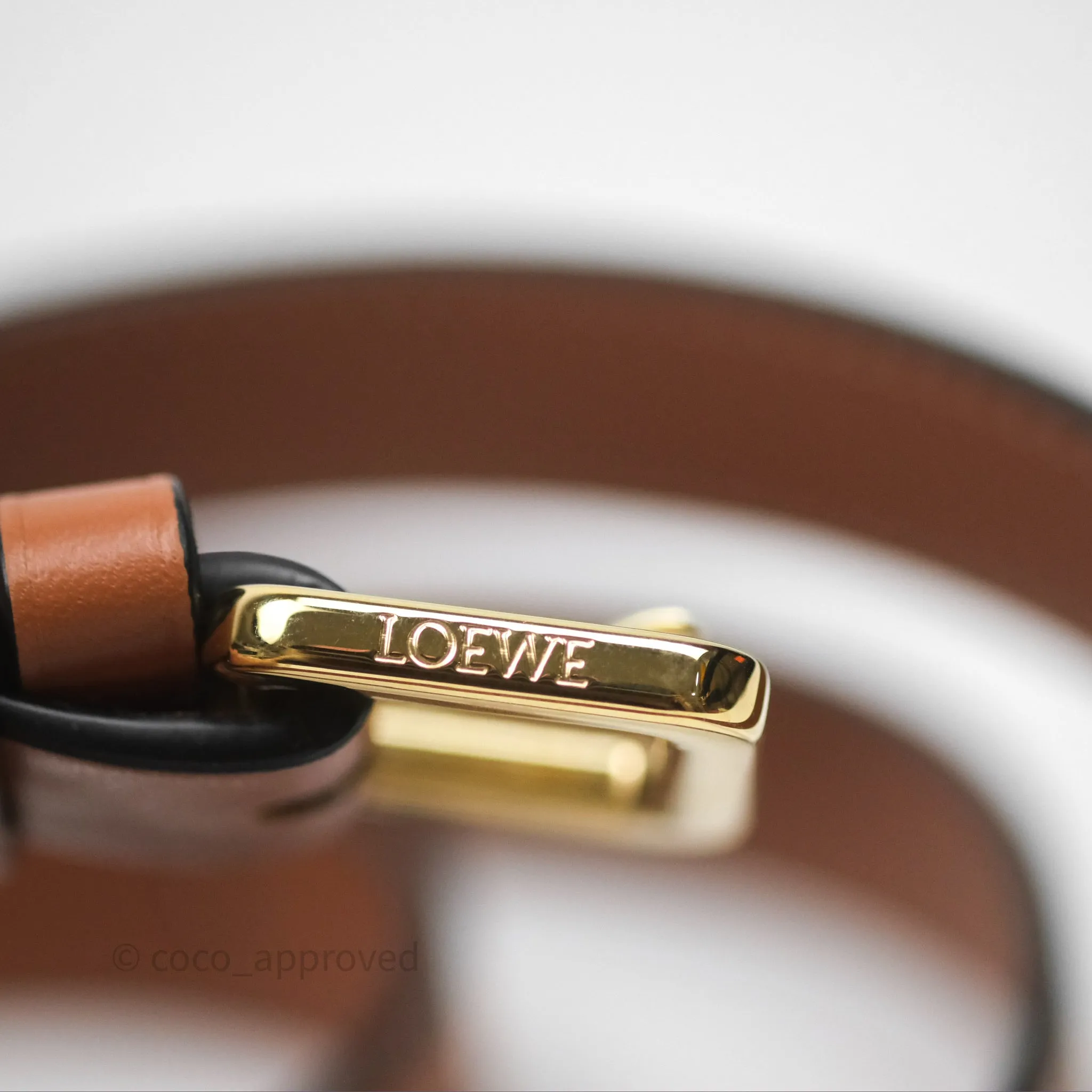 Loewe Mini Gate Belt Bag in Soft Calfskin Brown