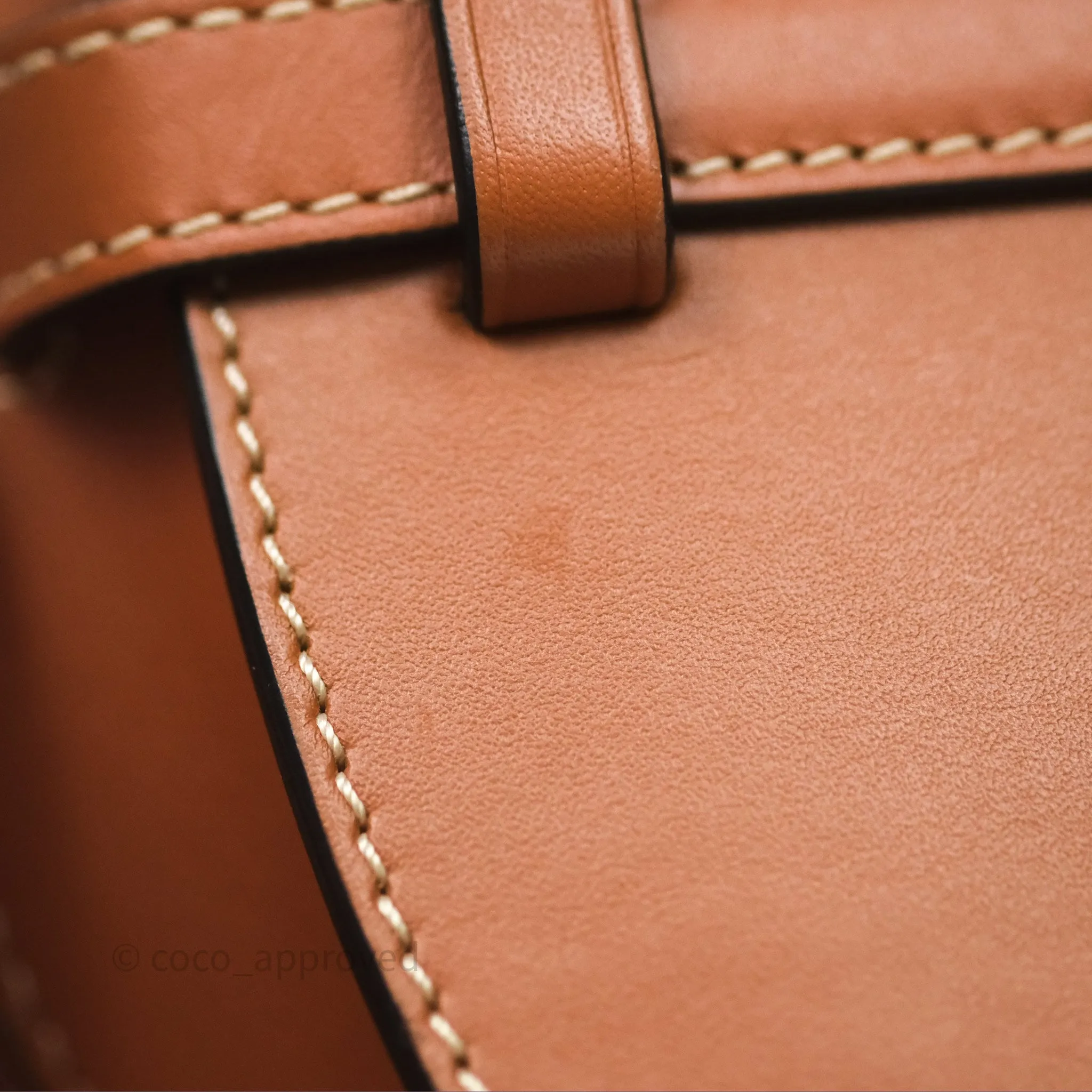 Loewe Mini Gate Belt Bag in Soft Calfskin Brown
