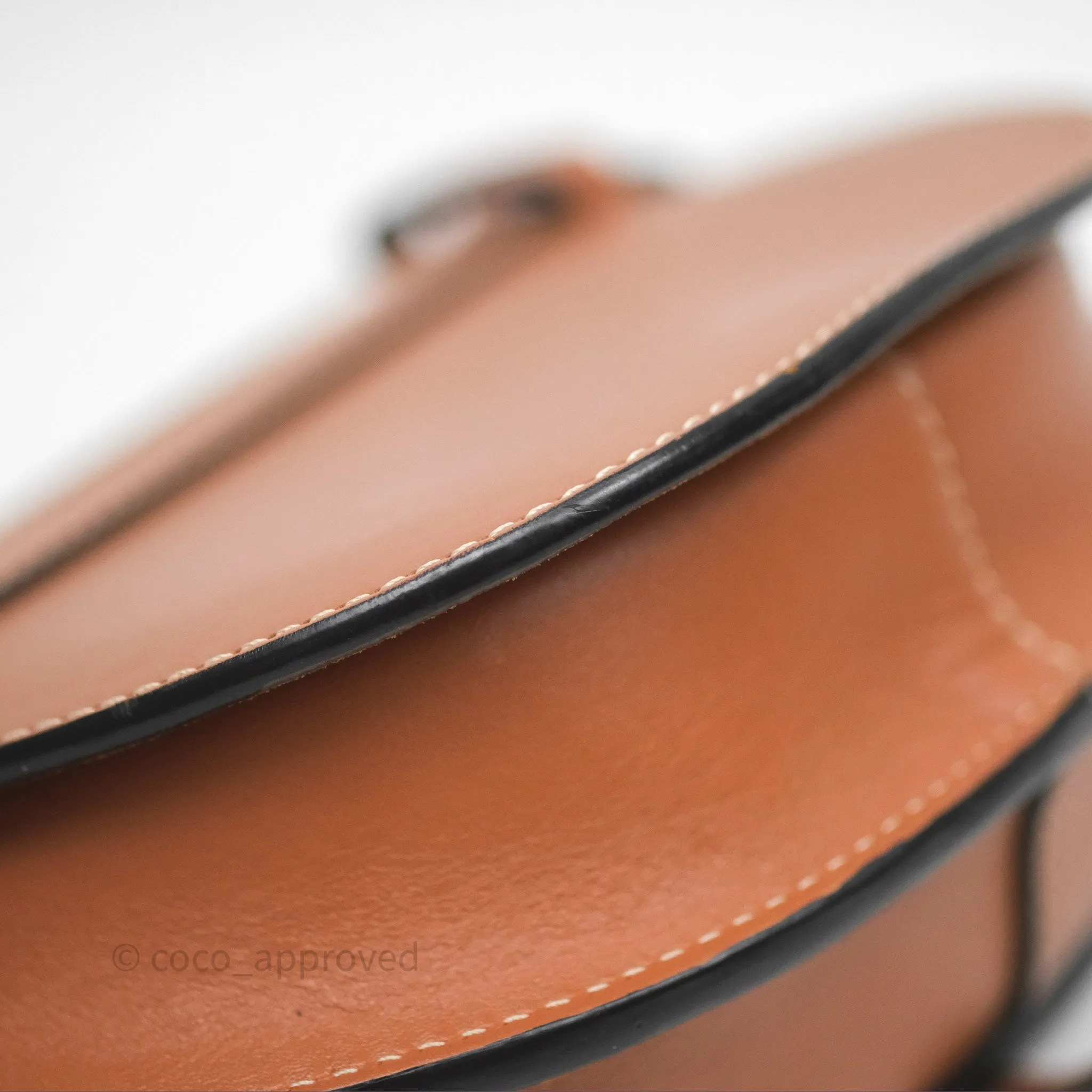 Loewe Mini Gate Belt Bag in Soft Calfskin Brown