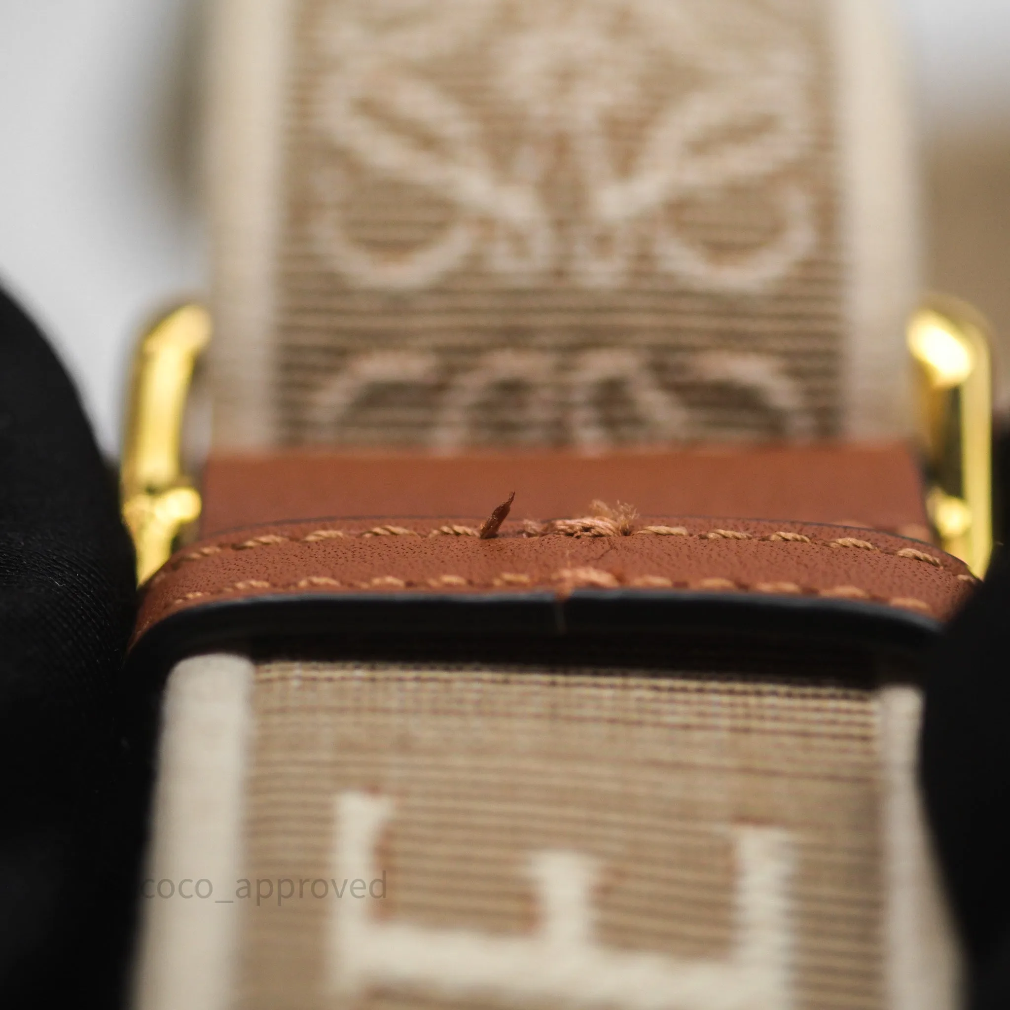 Loewe Mini Gate Belt Bag in Soft Calfskin Brown
