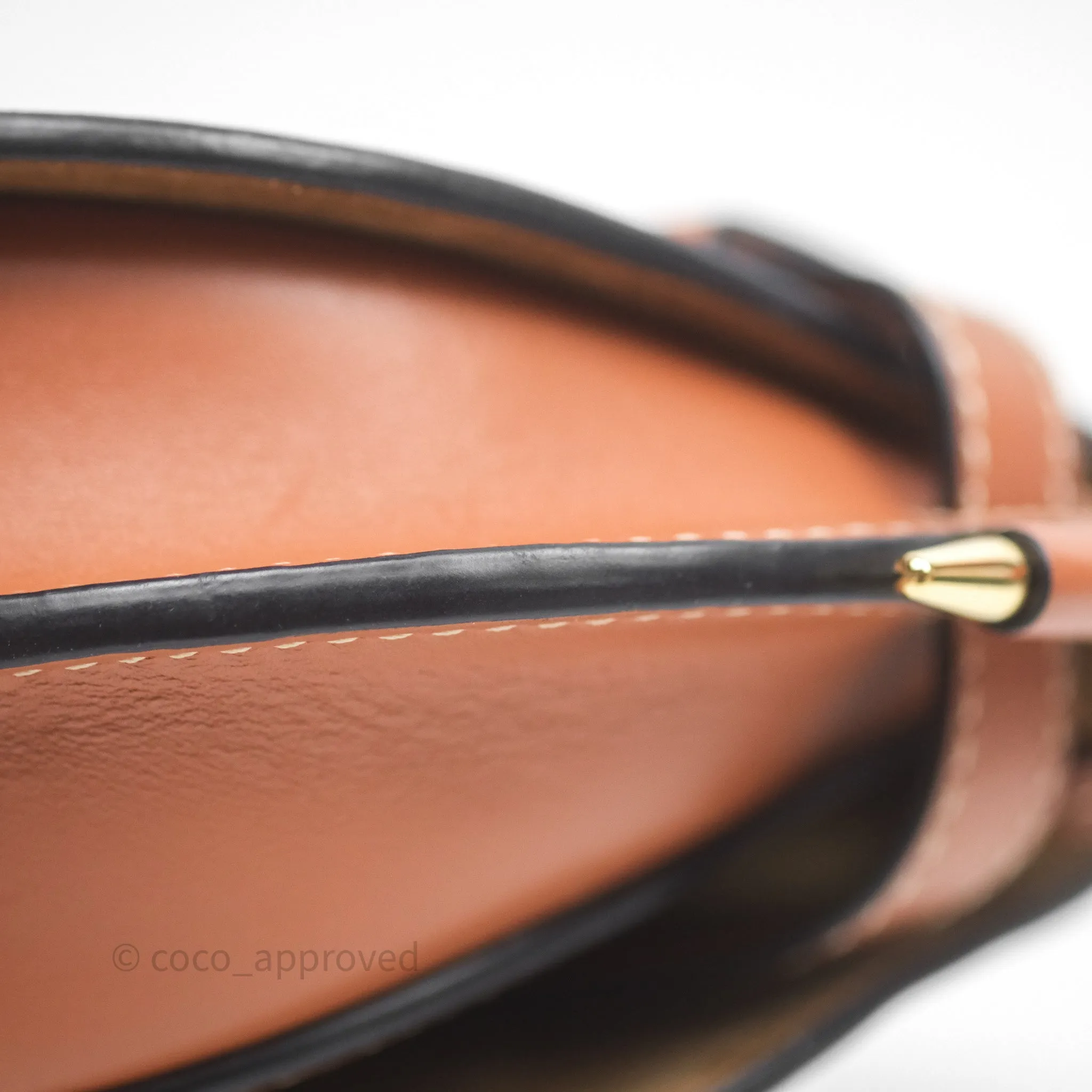 Loewe Mini Gate Belt Bag in Soft Calfskin Brown