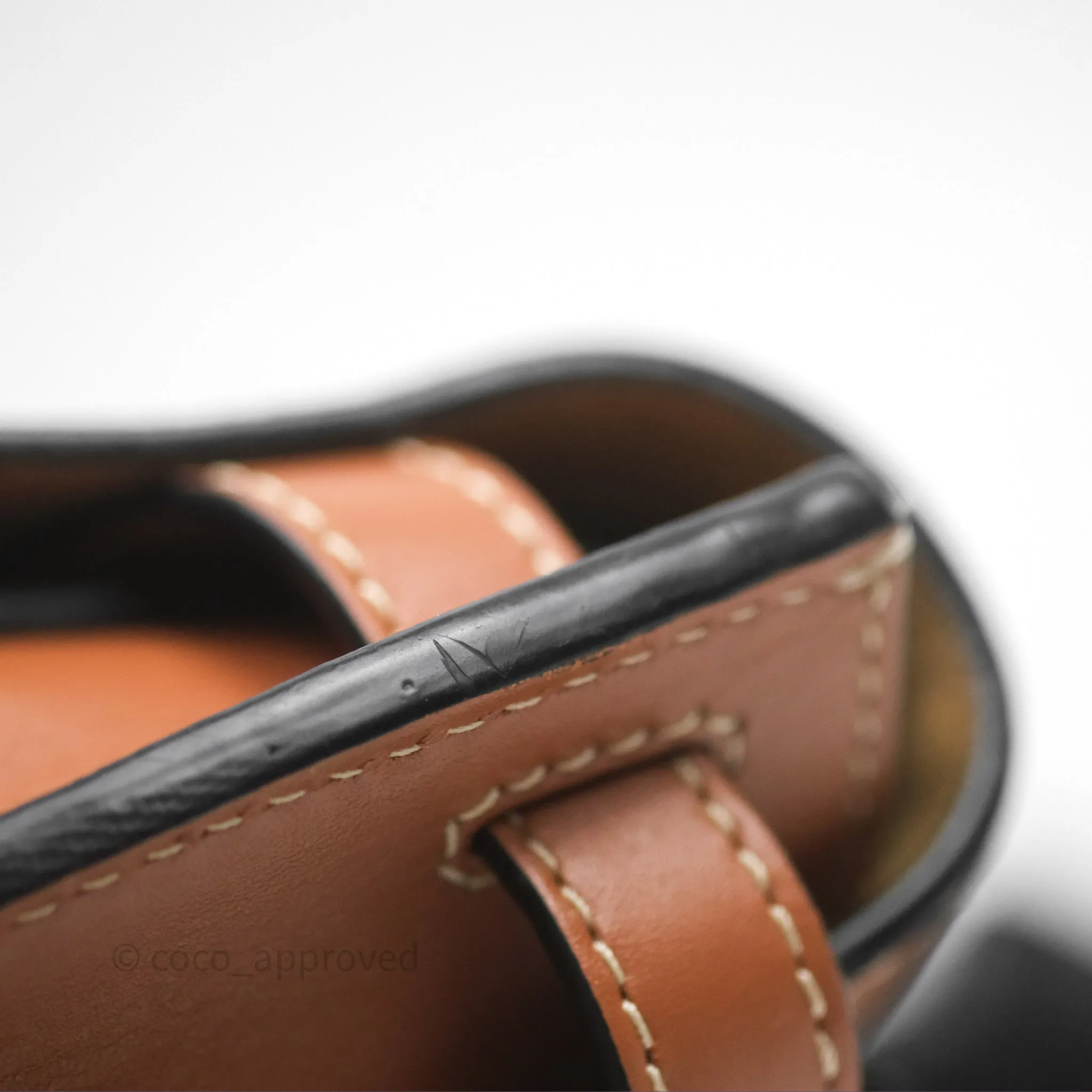 Loewe Mini Gate Belt Bag in Soft Calfskin Brown