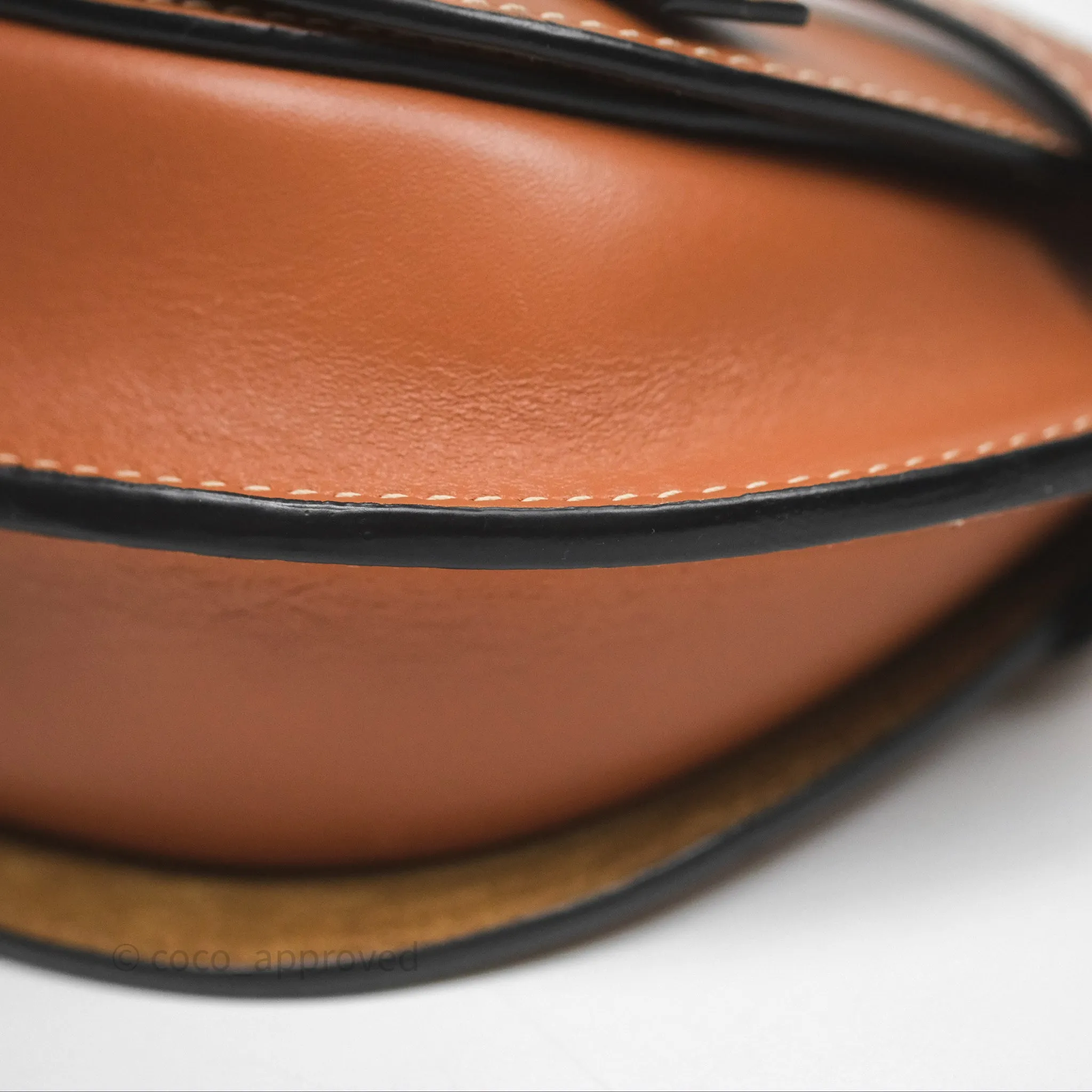 Loewe Mini Gate Belt Bag in Soft Calfskin Brown