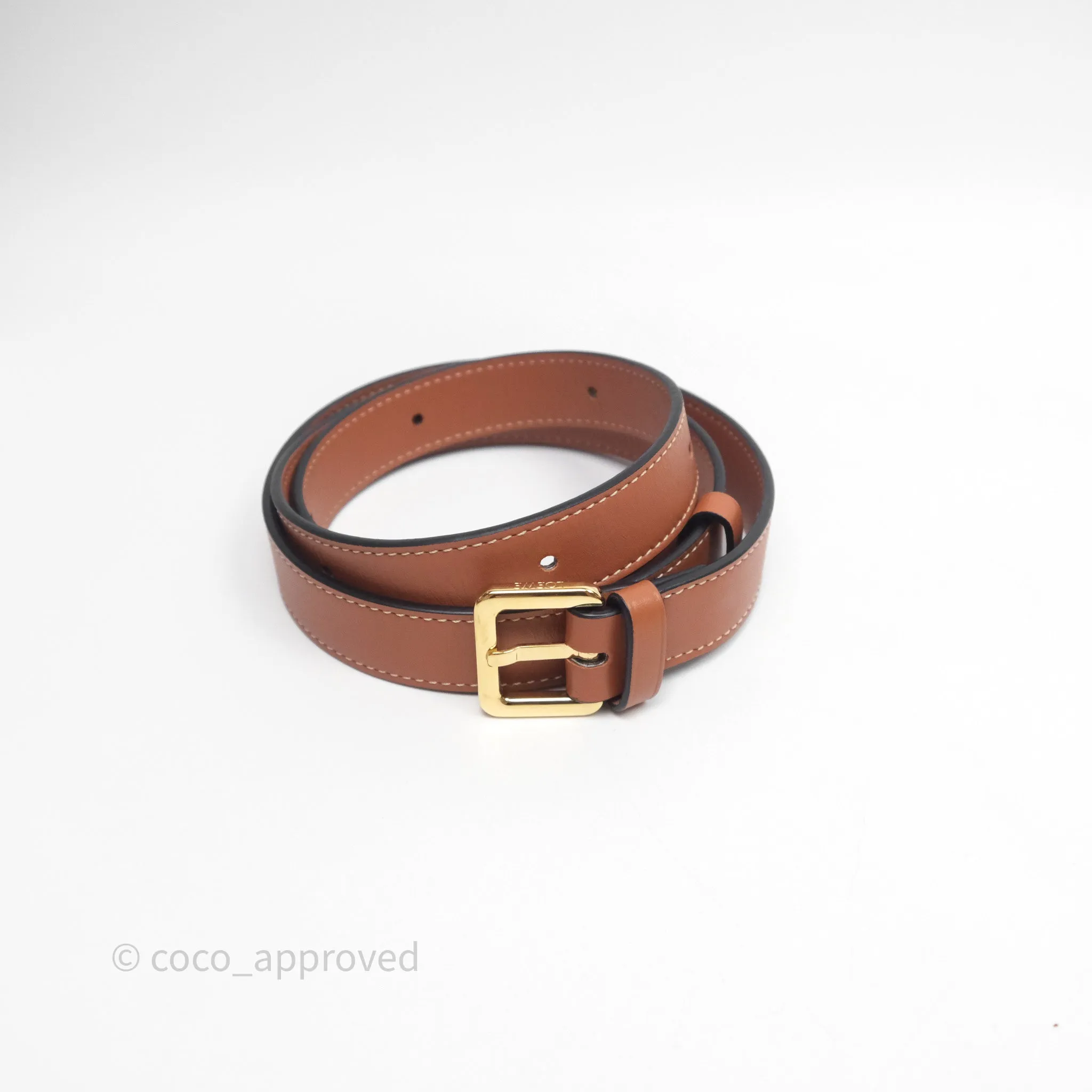 Loewe Mini Gate Belt Bag in Soft Calfskin Brown
