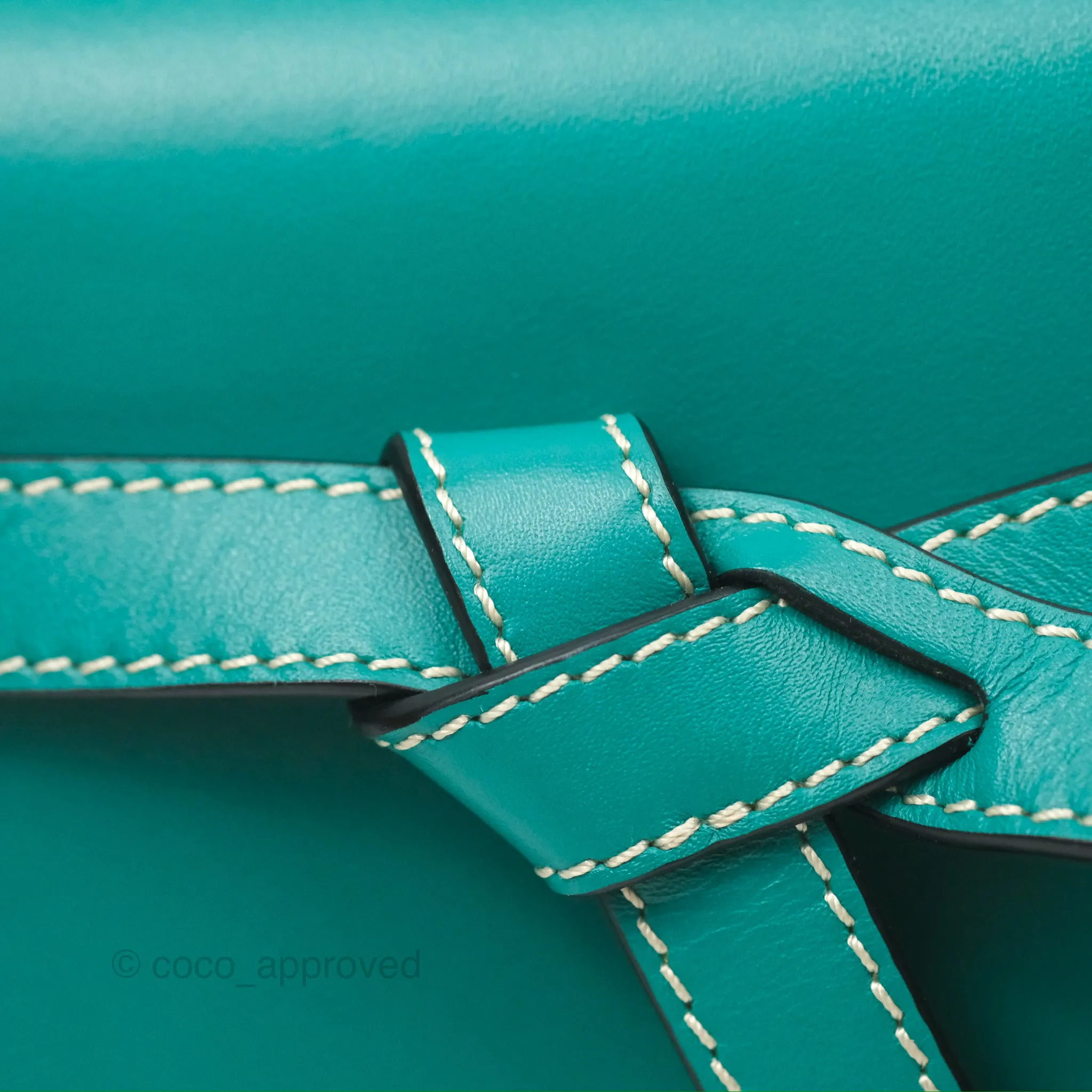 Loewe Mini Gate Belt Bag in Soft Calfskin Green