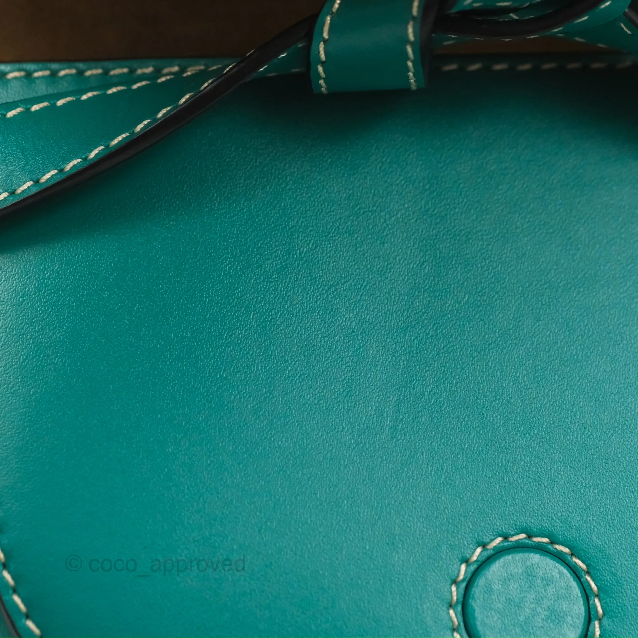 Loewe Mini Gate Belt Bag in Soft Calfskin Green