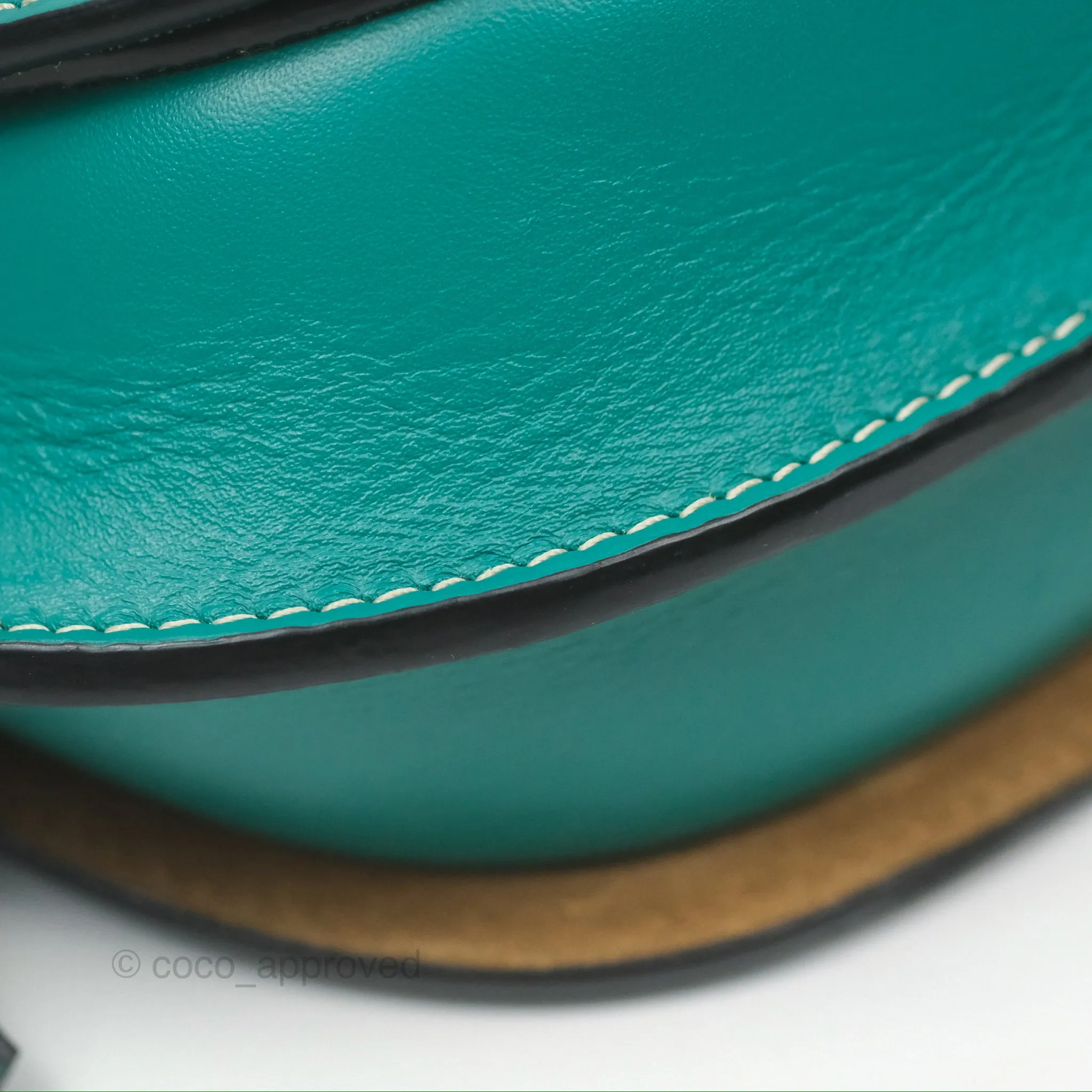 Loewe Mini Gate Belt Bag in Soft Calfskin Green