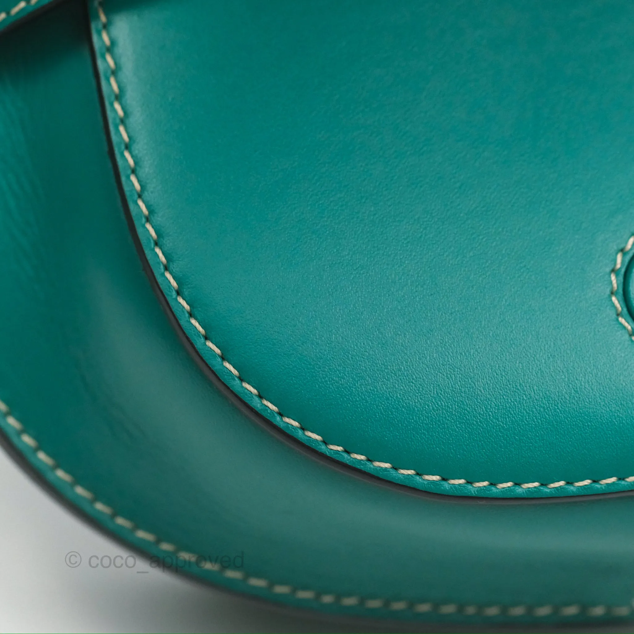 Loewe Mini Gate Belt Bag in Soft Calfskin Green