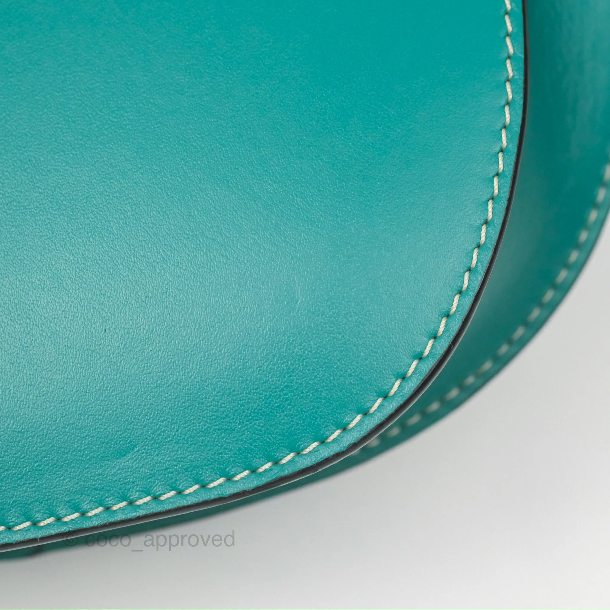 Loewe Mini Gate Belt Bag in Soft Calfskin Green