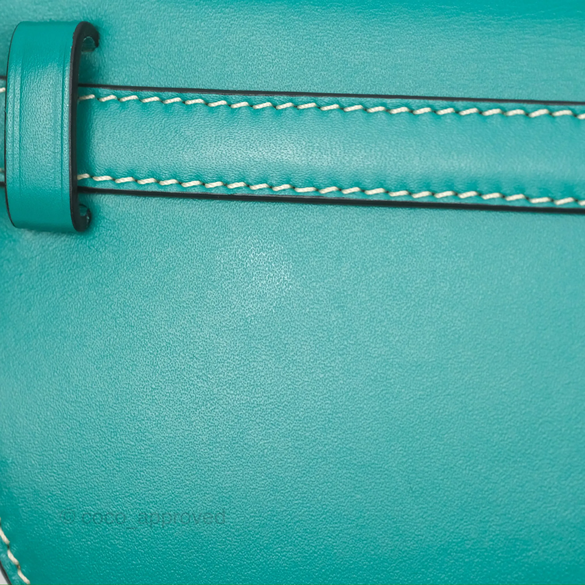 Loewe Mini Gate Belt Bag in Soft Calfskin Green