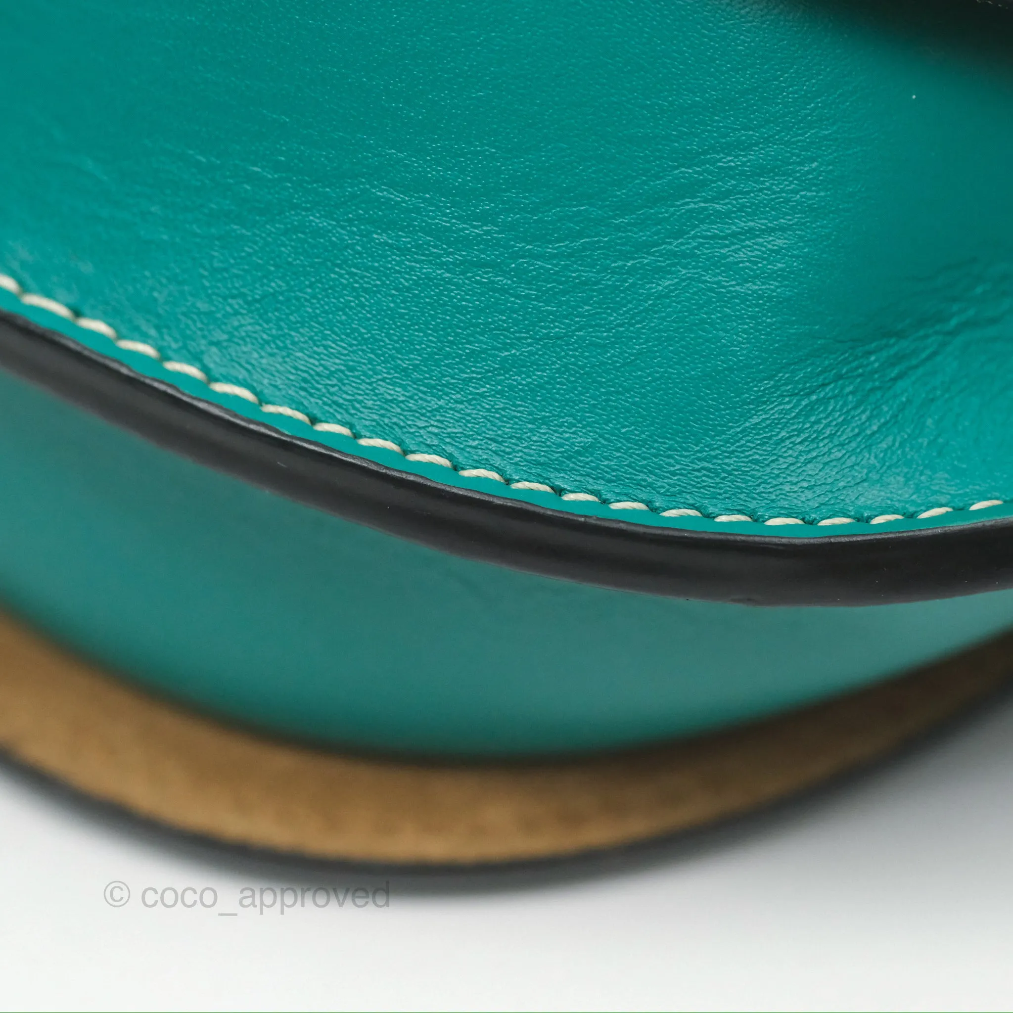 Loewe Mini Gate Belt Bag in Soft Calfskin Green