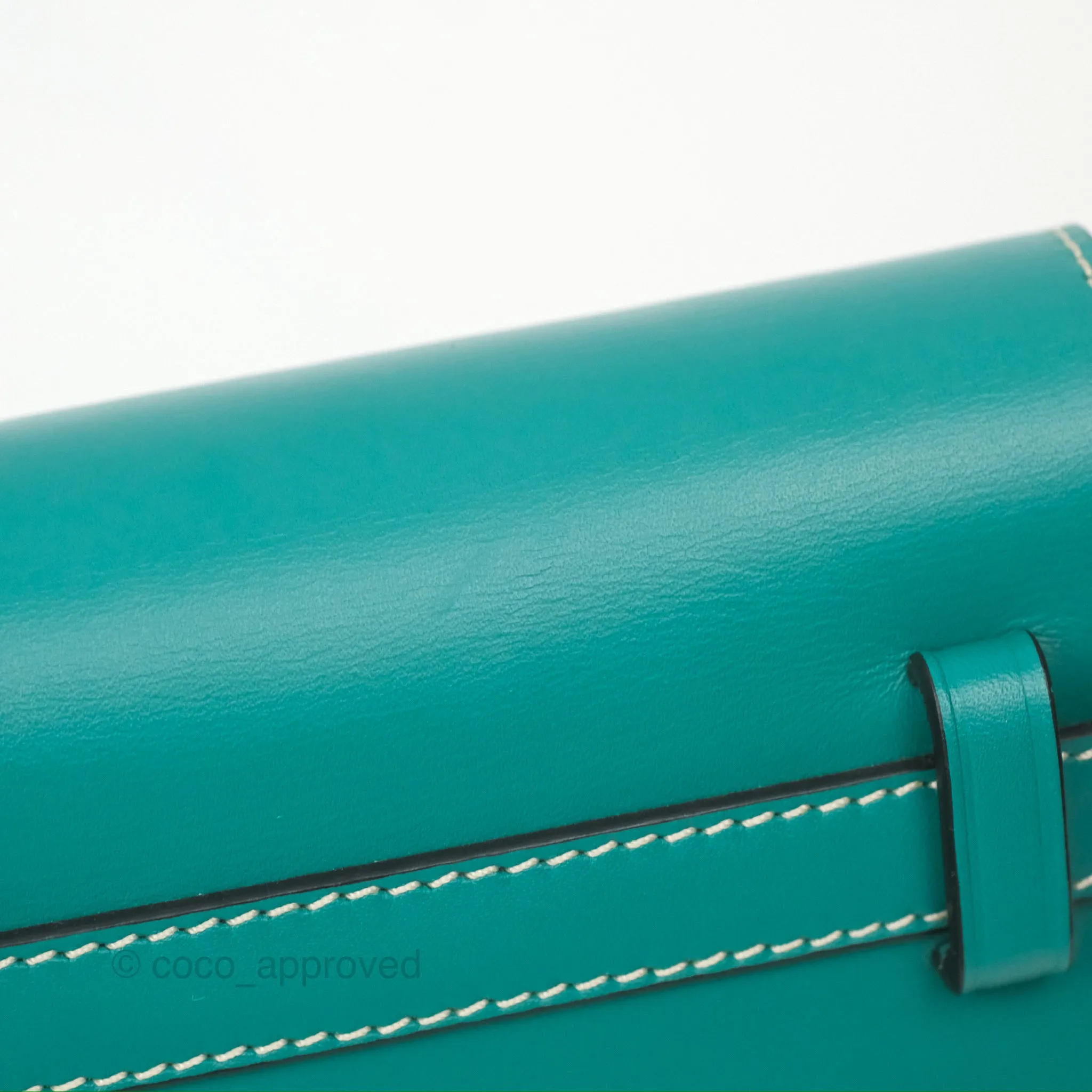 Loewe Mini Gate Belt Bag in Soft Calfskin Green