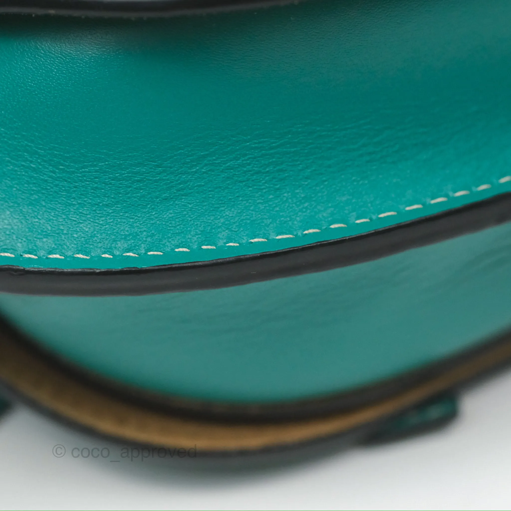 Loewe Mini Gate Belt Bag in Soft Calfskin Green