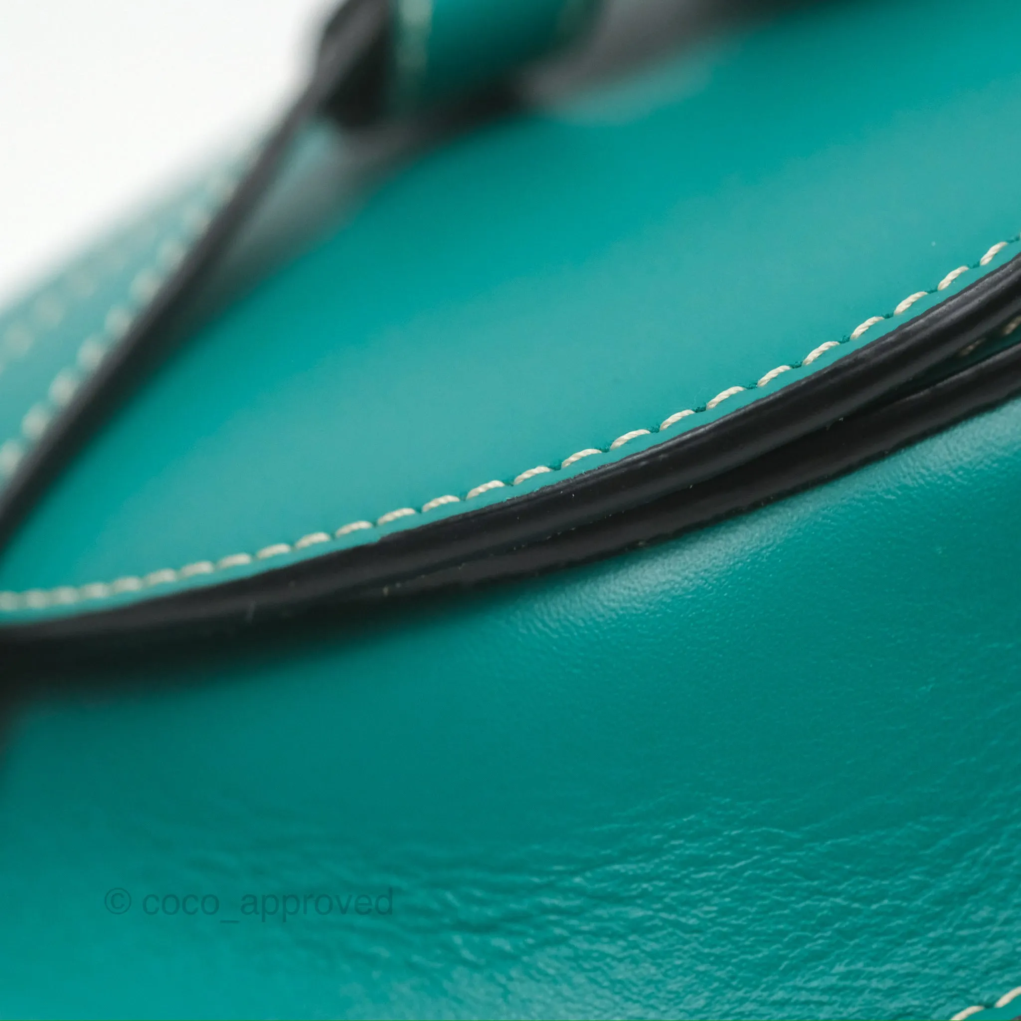 Loewe Mini Gate Belt Bag in Soft Calfskin Green