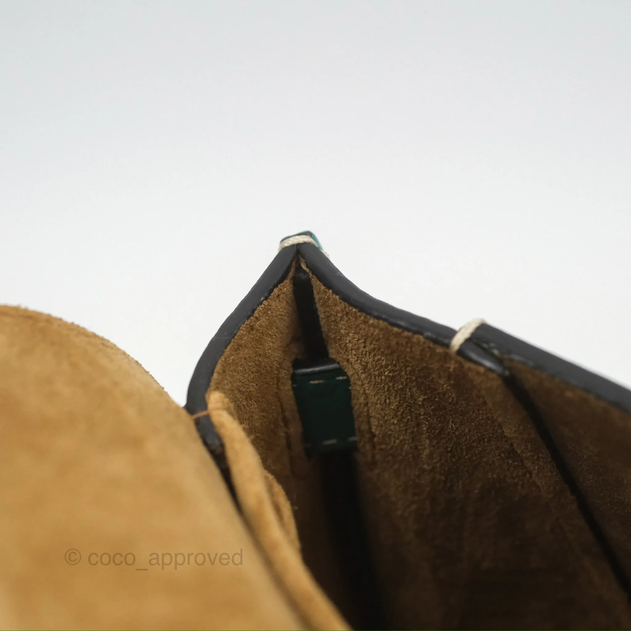 Loewe Mini Gate Belt Bag in Soft Calfskin Green