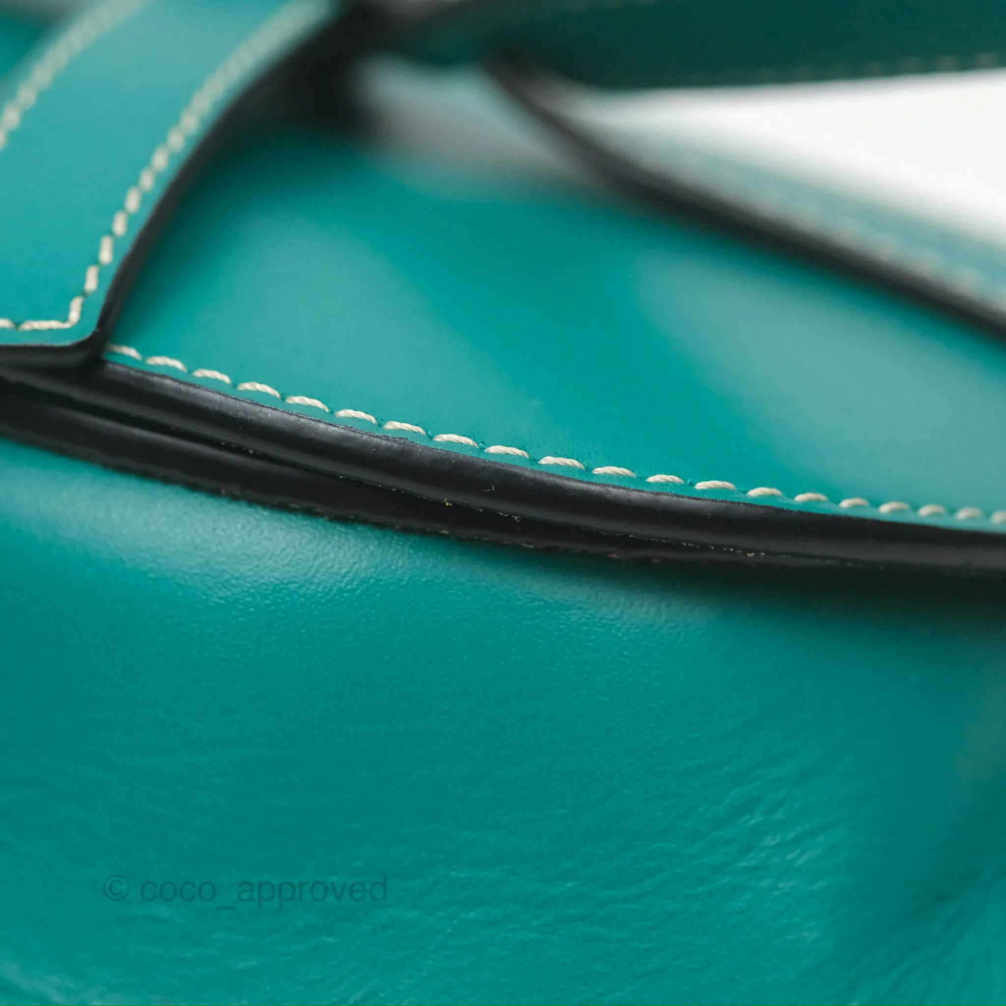 Loewe Mini Gate Belt Bag in Soft Calfskin Green